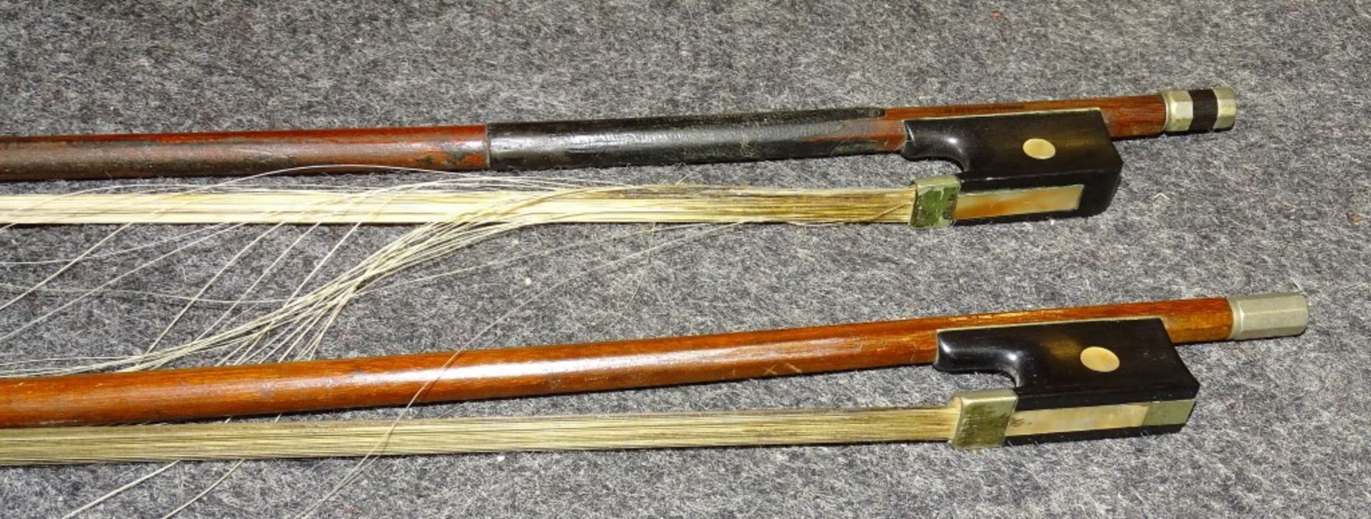 Geige- Hornsteiner Mittenwald 1882,Etikett in Geigen Korpus,sog.Löwenkopf Geige,anbei 2 Bögen,1x - Bild 9 aus 10