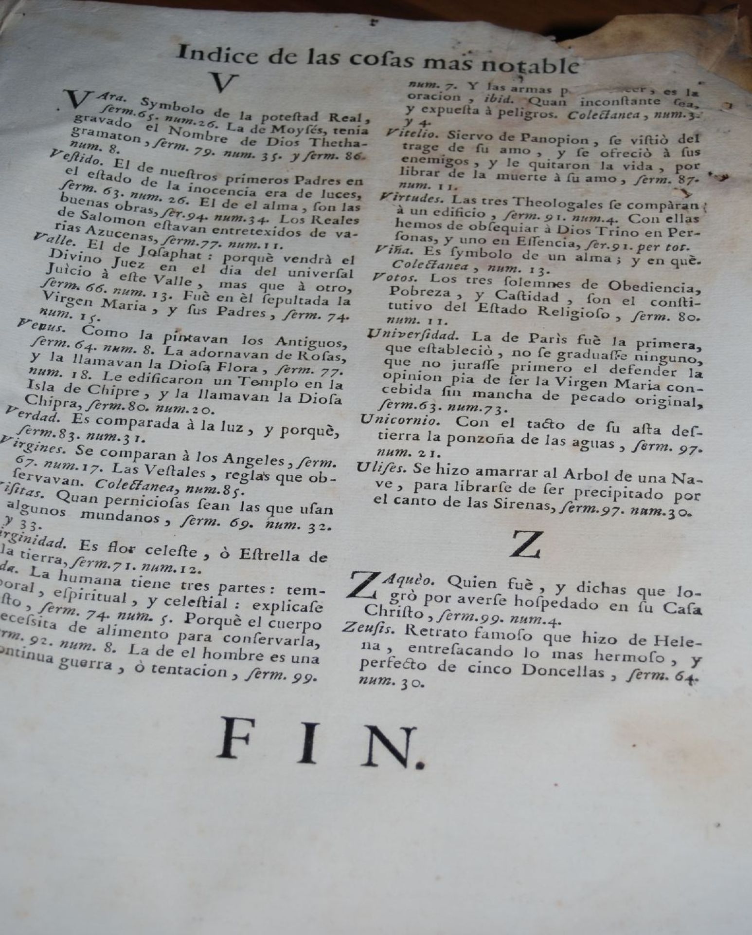 clarin evangelico panegyrico..Barcelona 1753, spanisch, PP, tw. Bindung lose, mit Wurmschäden - Bild 9 aus 9
