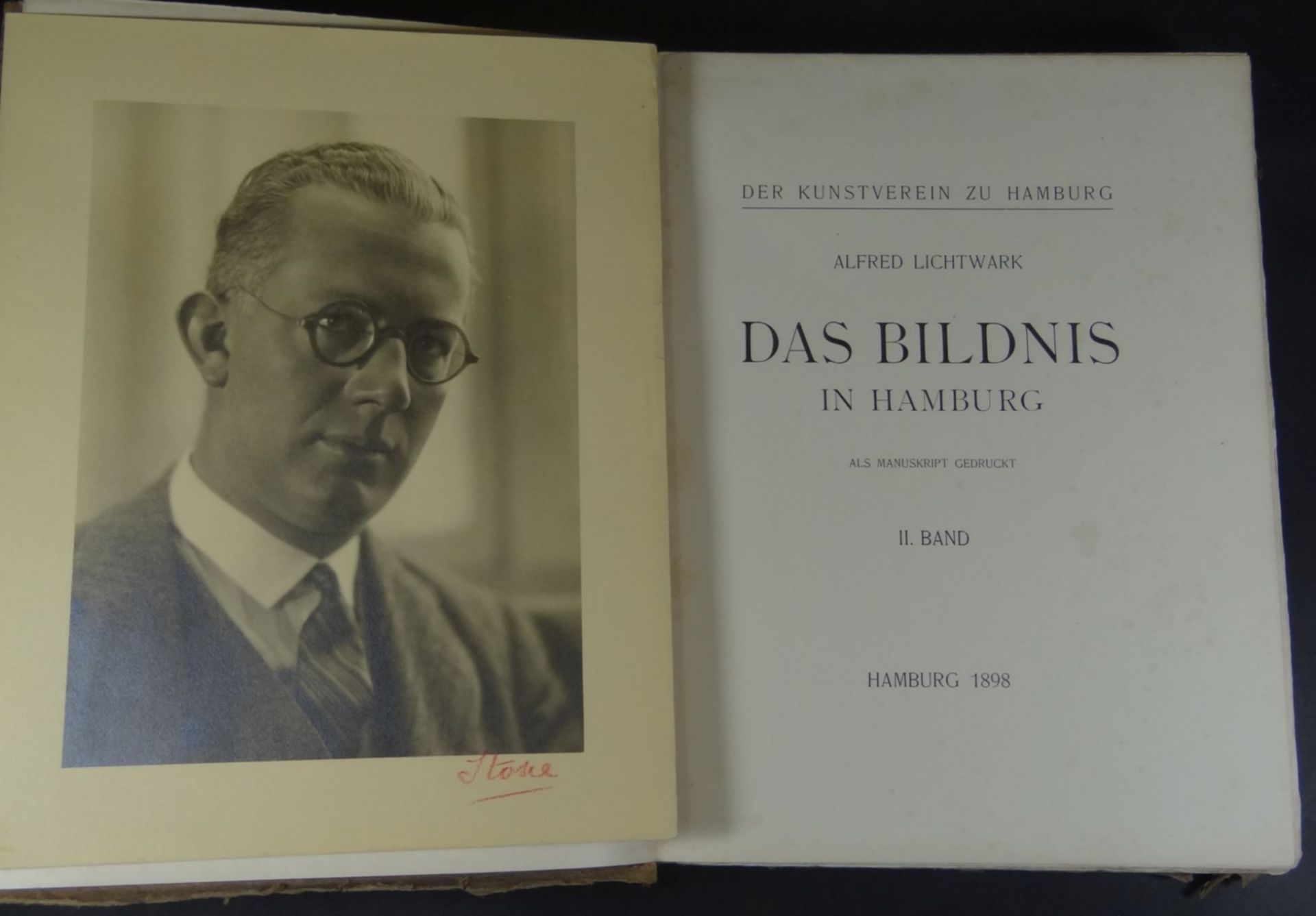 Lichtwark, Alfred: Das Bildnis in Hamburg- 2 Bände, Hamburg Kunstverein, 1898, 2°. XVI, 195; VIII, - Bild 7 aus 9