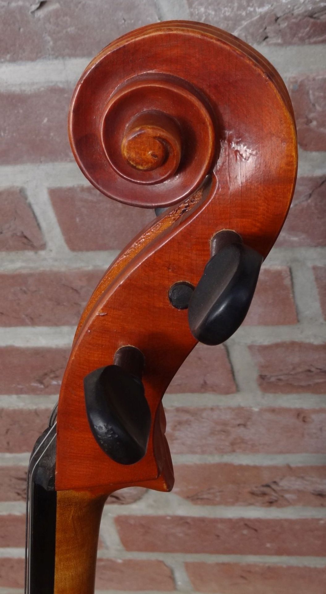 Cello mit Bogen, Alters-u. Gebrauchsspuren, H-130 cm, - Bild 4 aus 10