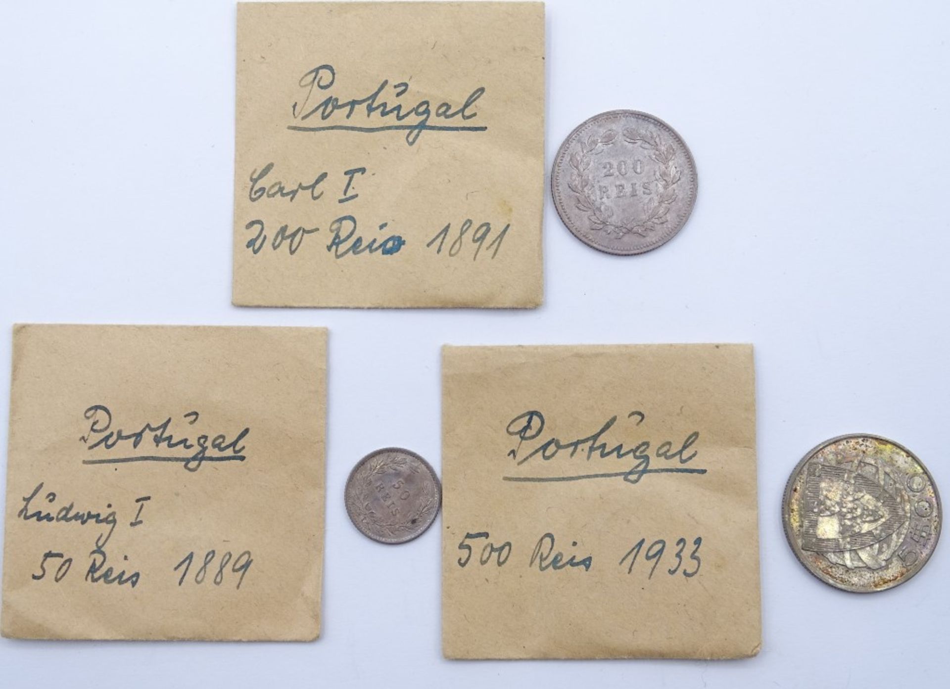 Konvolut Münzen- Portugal 1889-1933 - aus einer Münzsammlu