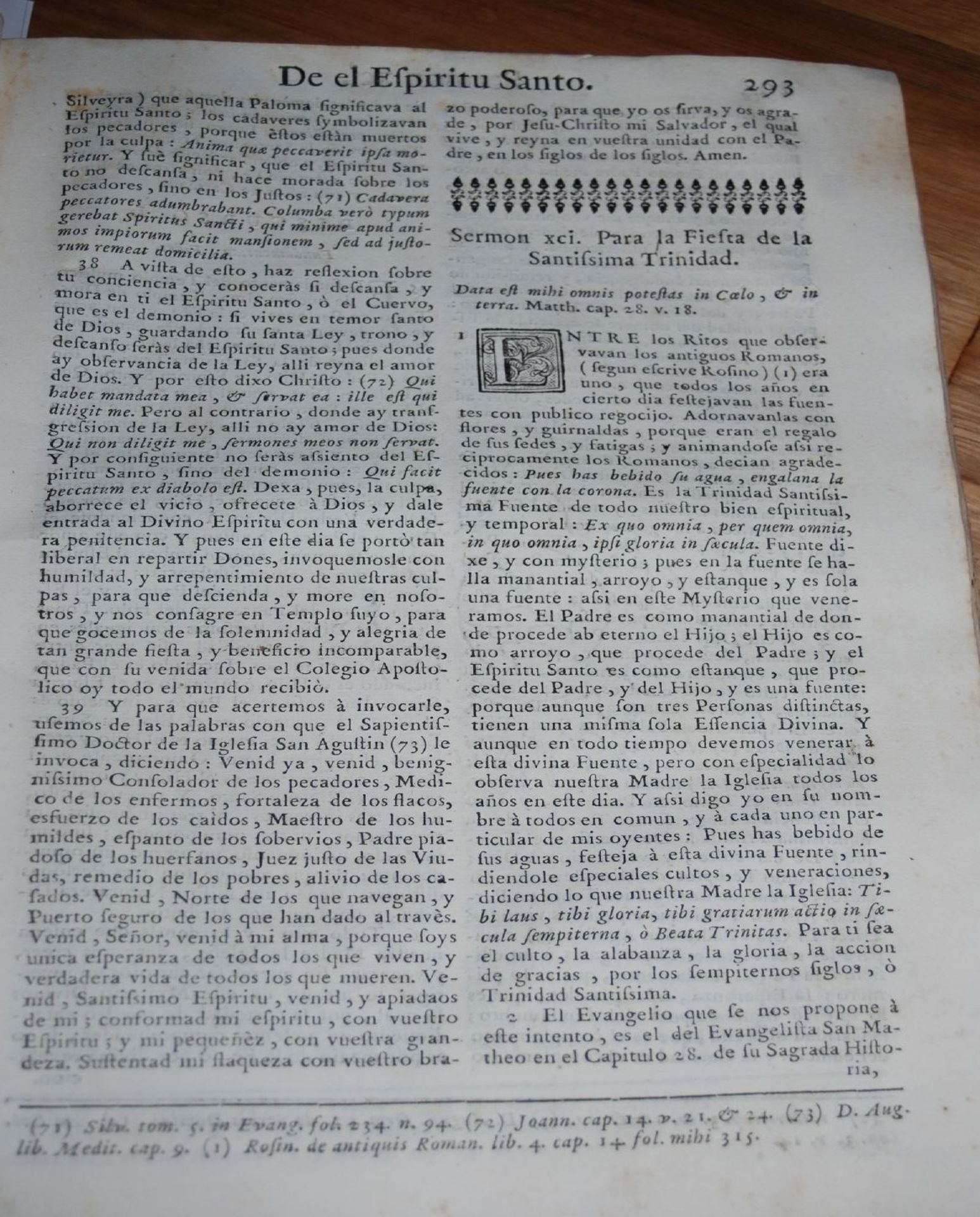 clarin evangelico panegyrico..Barcelona 1753, spanisch, PP, tw. Bindung lose, mit Wurmschäden - Bild 7 aus 9