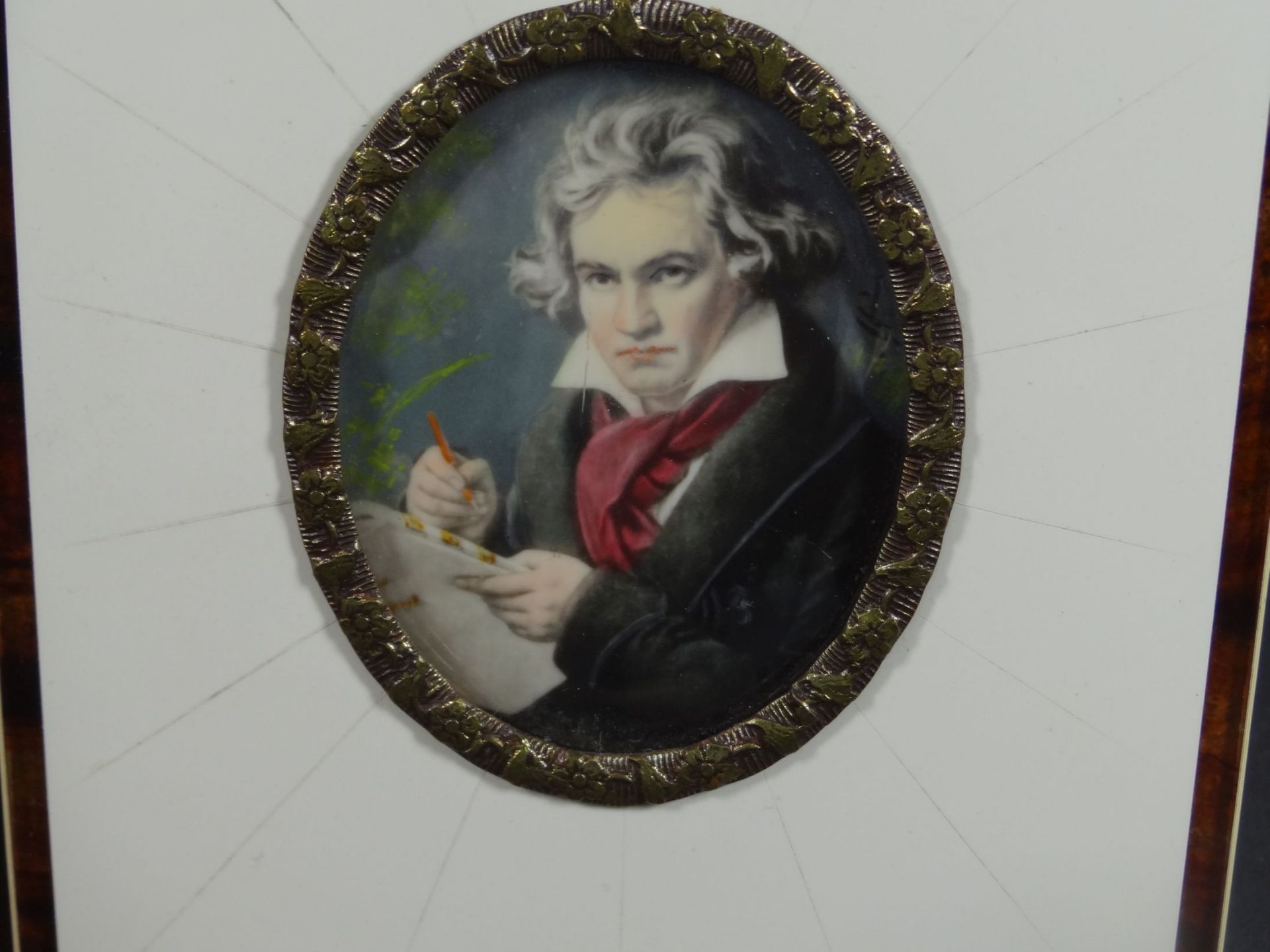 Miniaturportait "L. van Beethoven", 10x8,5 cm - Bild 2 aus 4