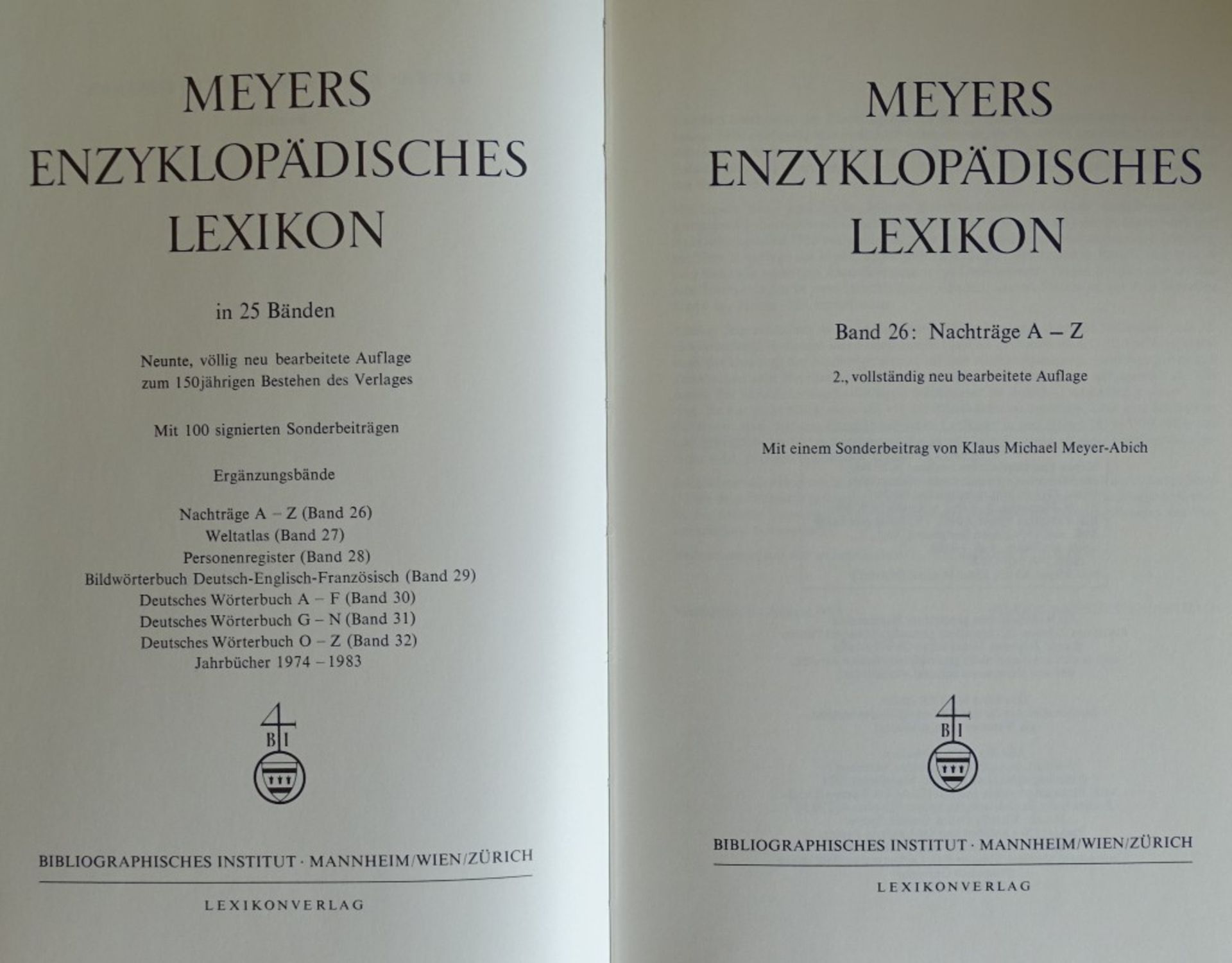 Meyers Enzyklopädisches Lexikon,Band 1-25 + Nachtrag (26).1964, guter Zustand,Goldschnit - Bild 8 aus 10