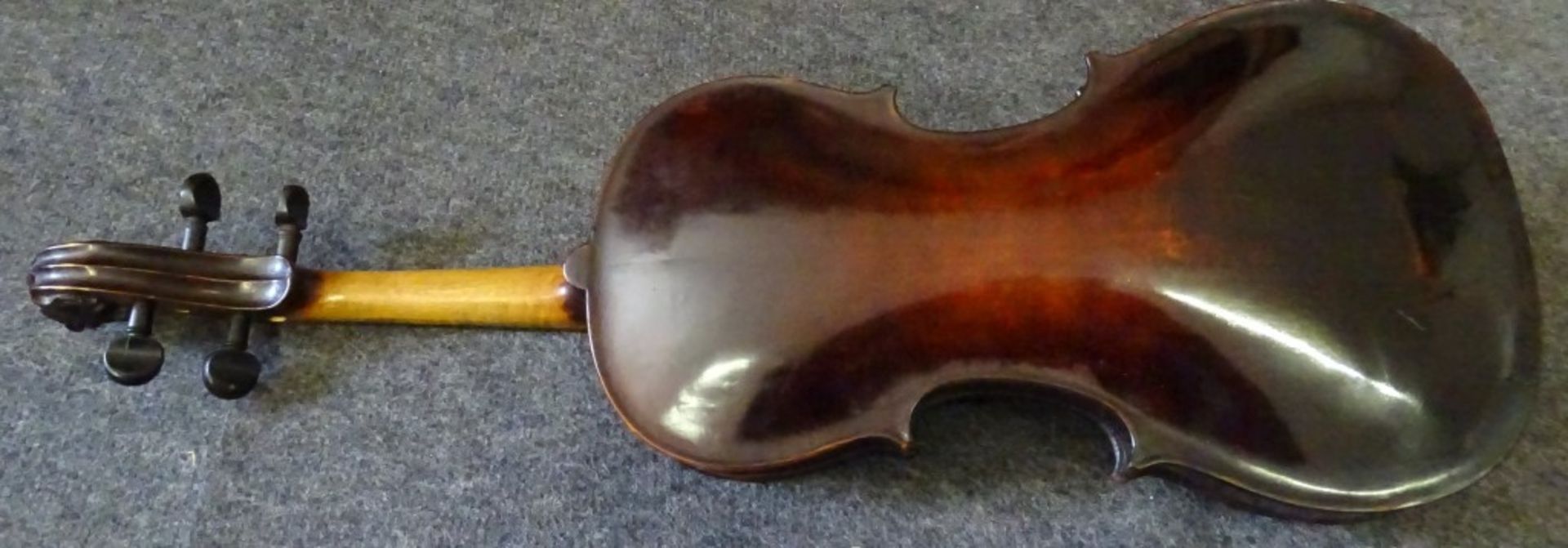Geige- Hornsteiner Mittenwald 1882,Etikett in Geigen Korpus,sog.Löwenkopf Geige,anbei 2 Bögen,1x - Bild 6 aus 10
