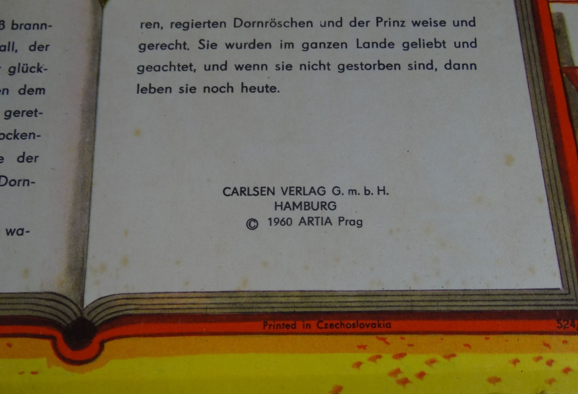 Aufstellbilderbuch "Dornröschen" mit 8 Szenen u. einigen Ziehmechanismen. Hamburg, Carlsen, ca. - Bild 10 aus 10