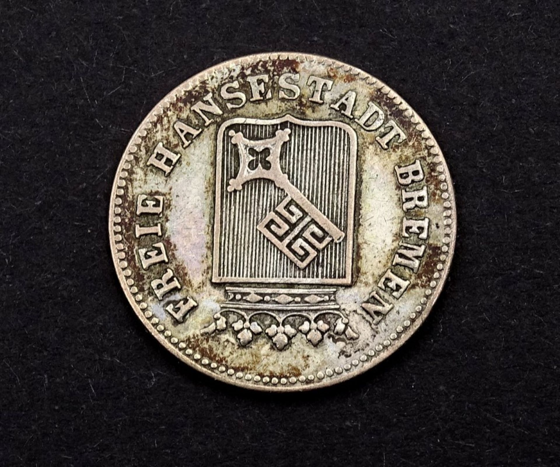 6 Grote 1857 Freie Hansestadt Bremen , 2,8gr., d-19,7mm - Bild 2 aus 2