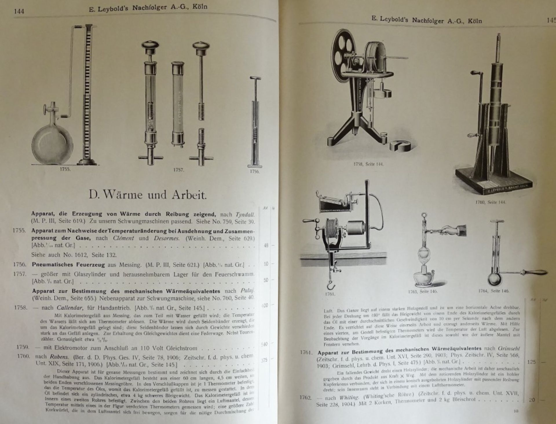 4x Bücher über "Physikalische Apparate",(Preiskataloge),192 - Bild 5 aus 10