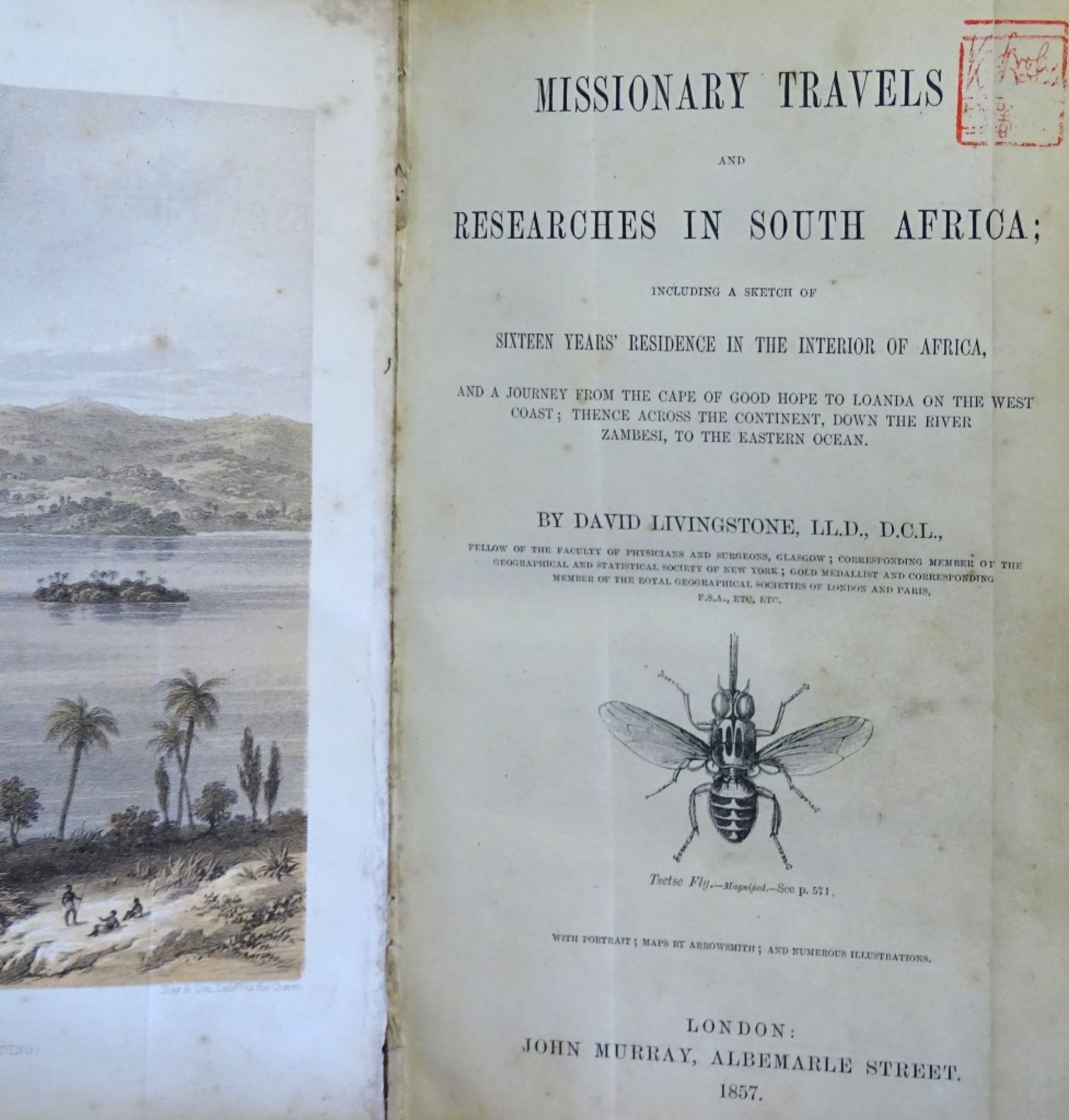 Missionary Travels and Researches in south africa (Missionsreisen und Forschungen in Südafrika), - Bild 2 aus 7