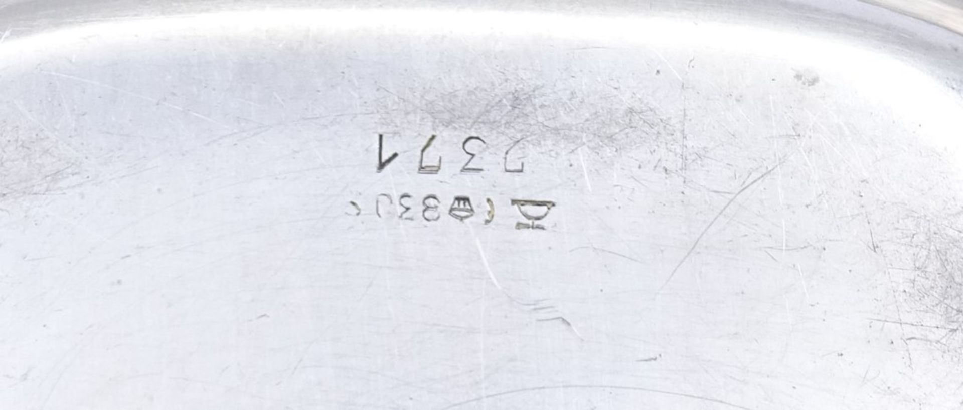830er Silber Art Deco Aschenbecher Wilkens, 64,1gr.,9,0x10,5cm - Bild 4 aus 4