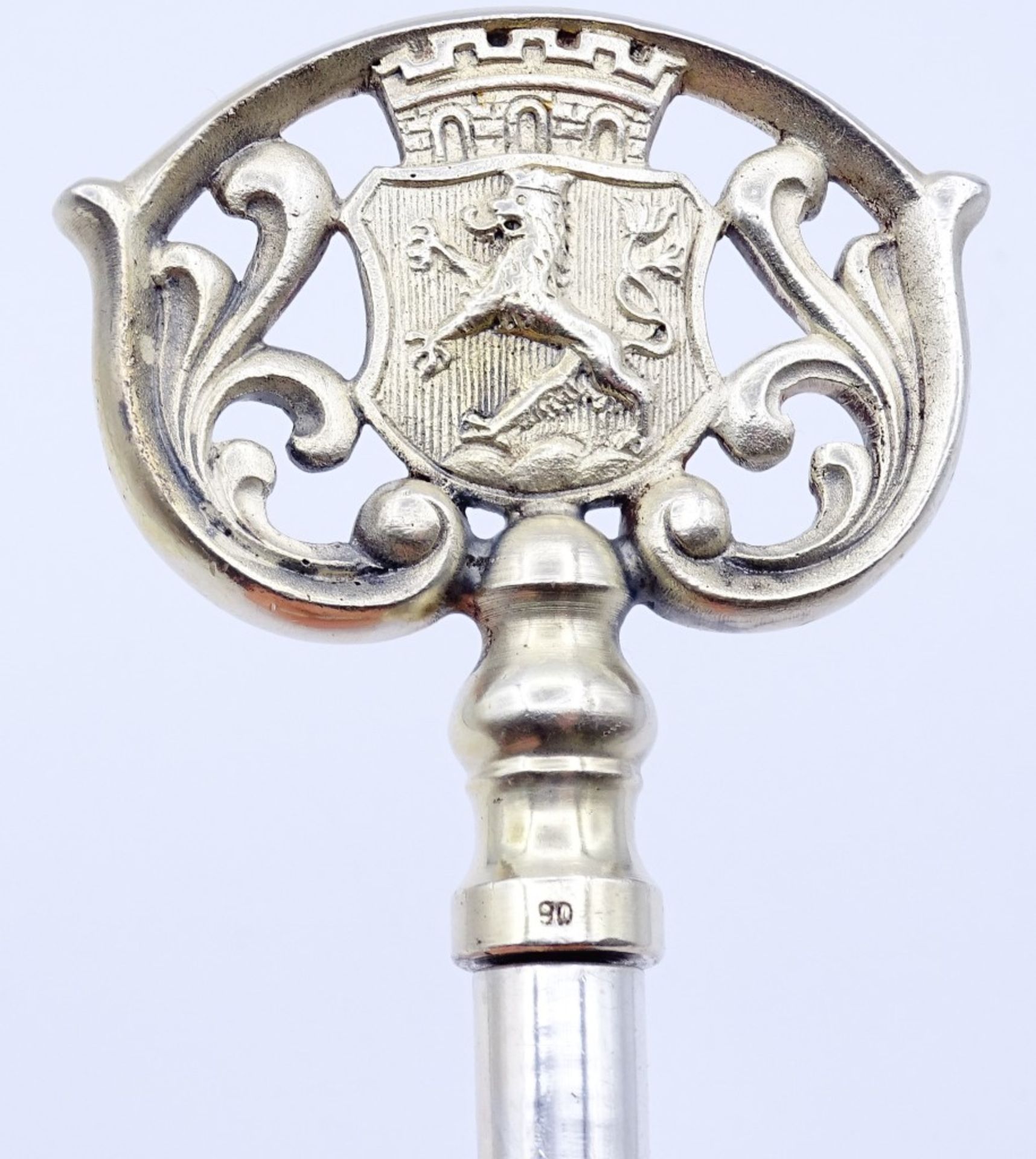 Korkenzieher in Schlüssel Form,versilbert,90er Auflag - Bild 3 aus 4