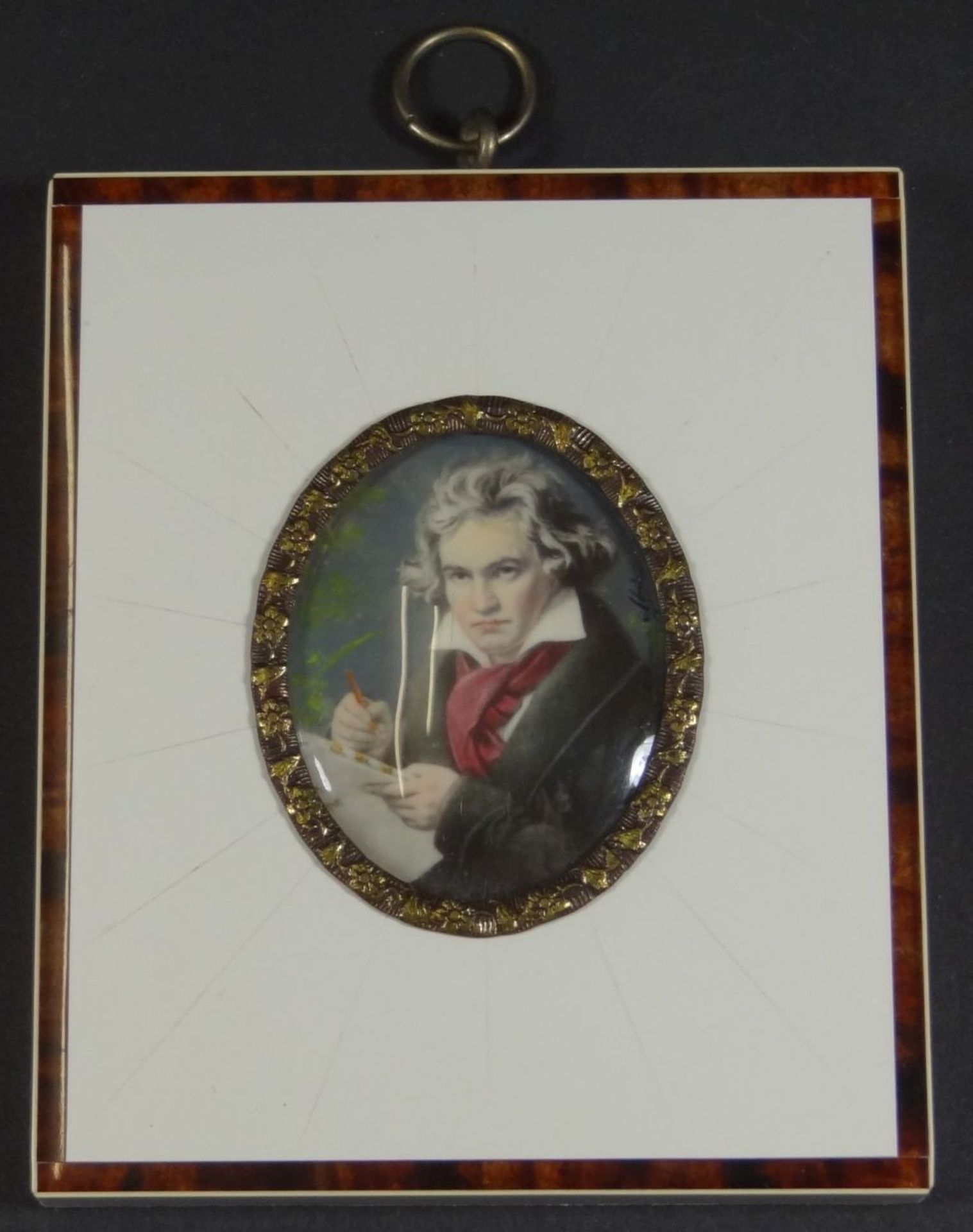 Miniaturportait "L. van Beethoven", 10x8,5 cm