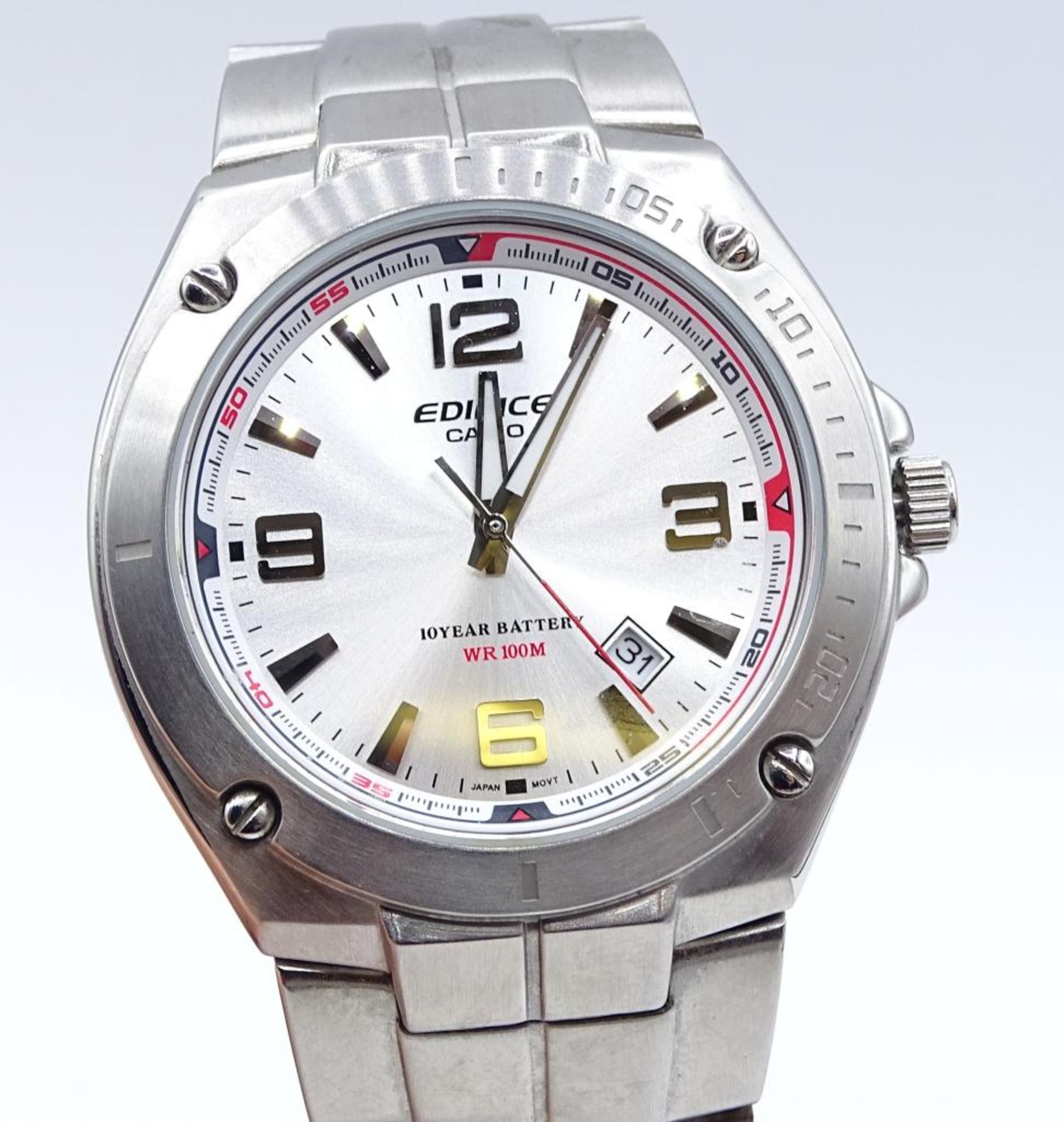 HAU "EDIFICE-Casio",Quartz, Edelstahl,d-38,3mm - Bild 3 aus 5