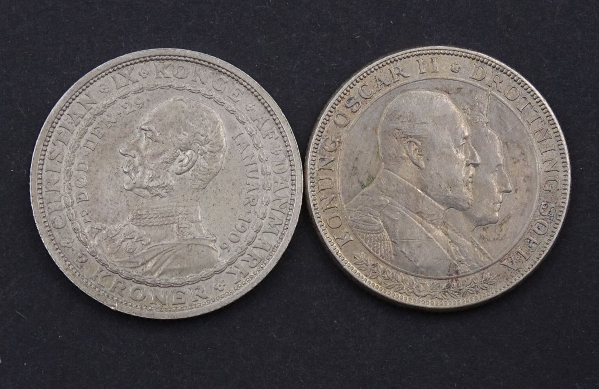 2x 2 Kroner Dänemark 1906/190