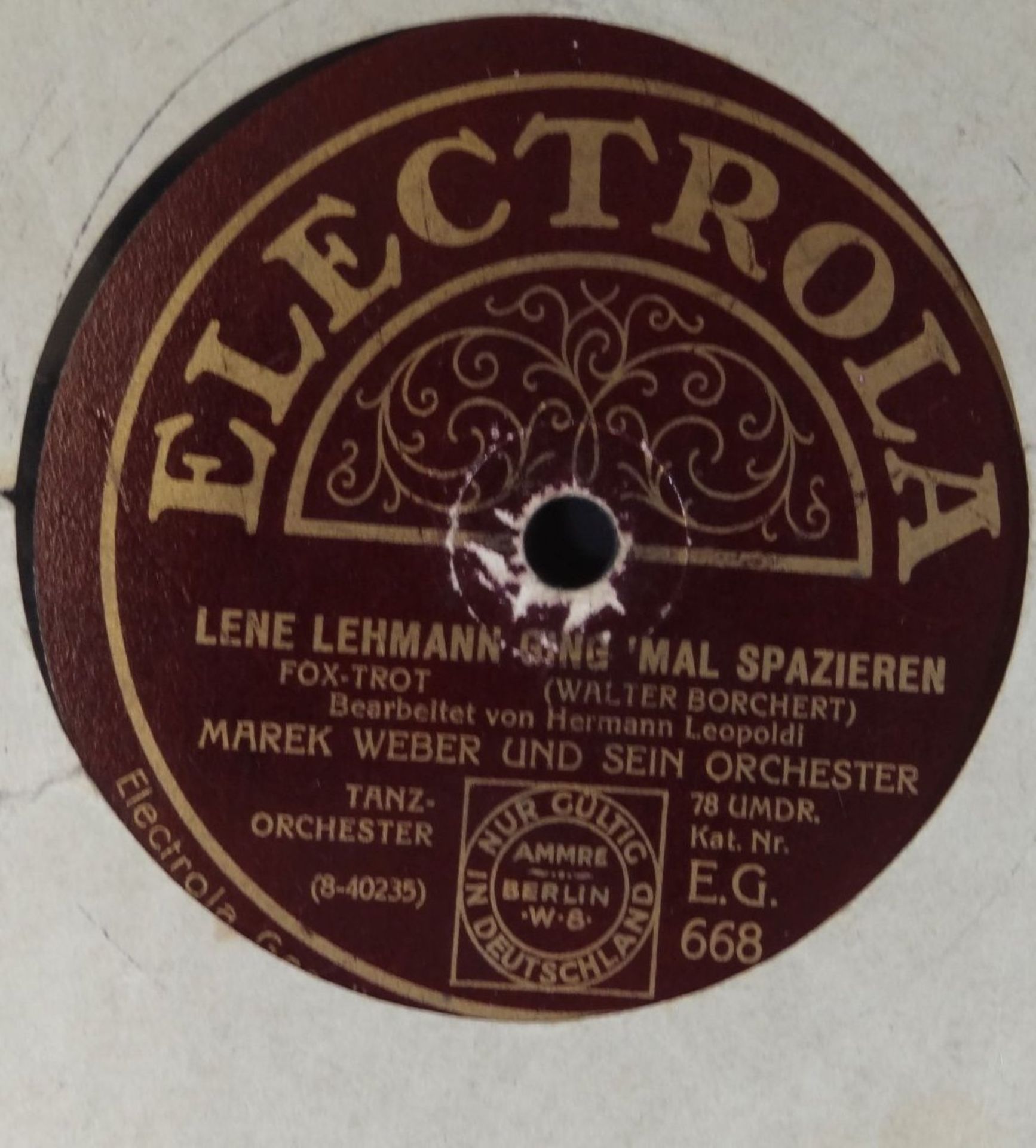 57x grosse Schellack-LP's, Alters-u. Gebrauchsspuren, englisch und deutsch, D-25 cm - Image 7 of 10