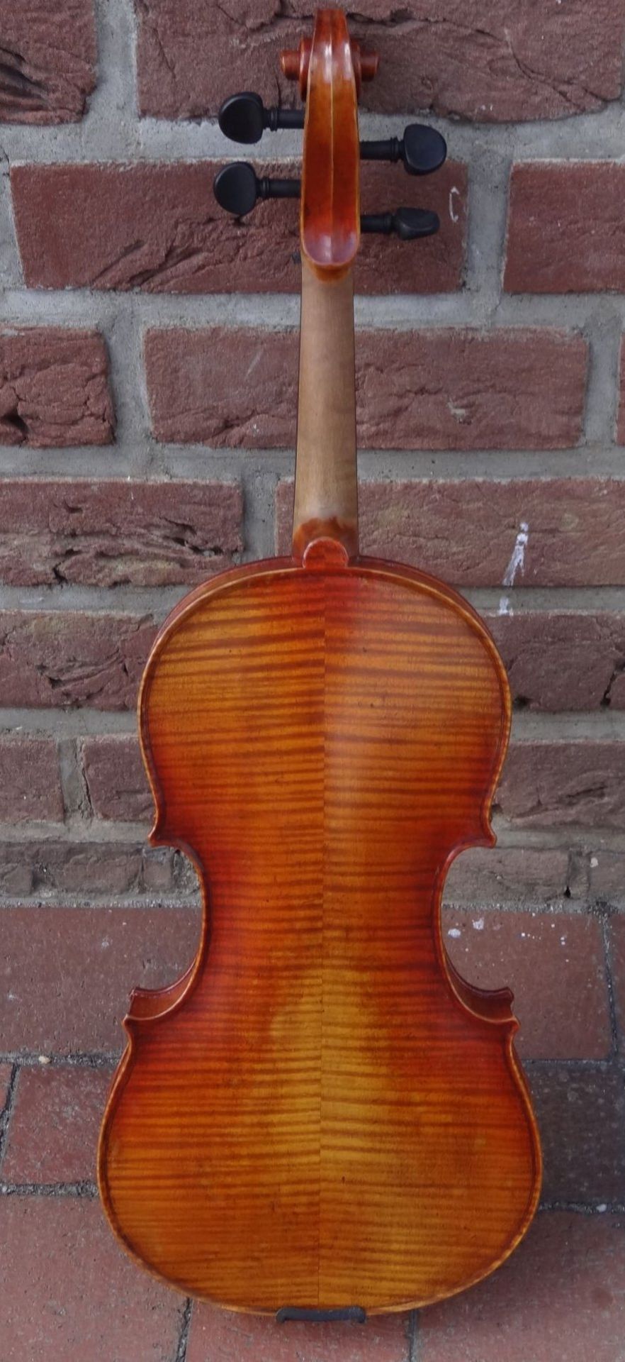 alte Geige mit Bogen in Koffer, gut erhalten, L-60 cm, - Image 6 of 10