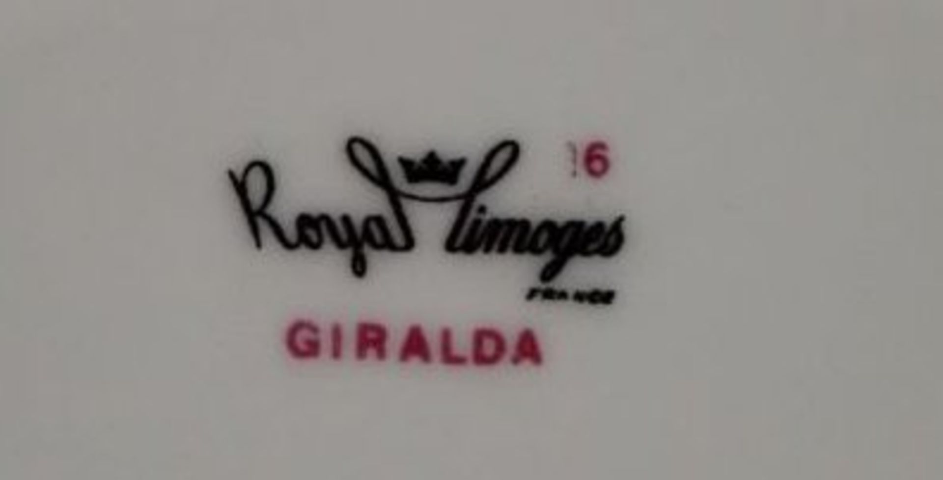 ovale Platte, Royal Limoges, Giralda, min. berieben, 32 x 20,5cm. - Bild 3 aus 3