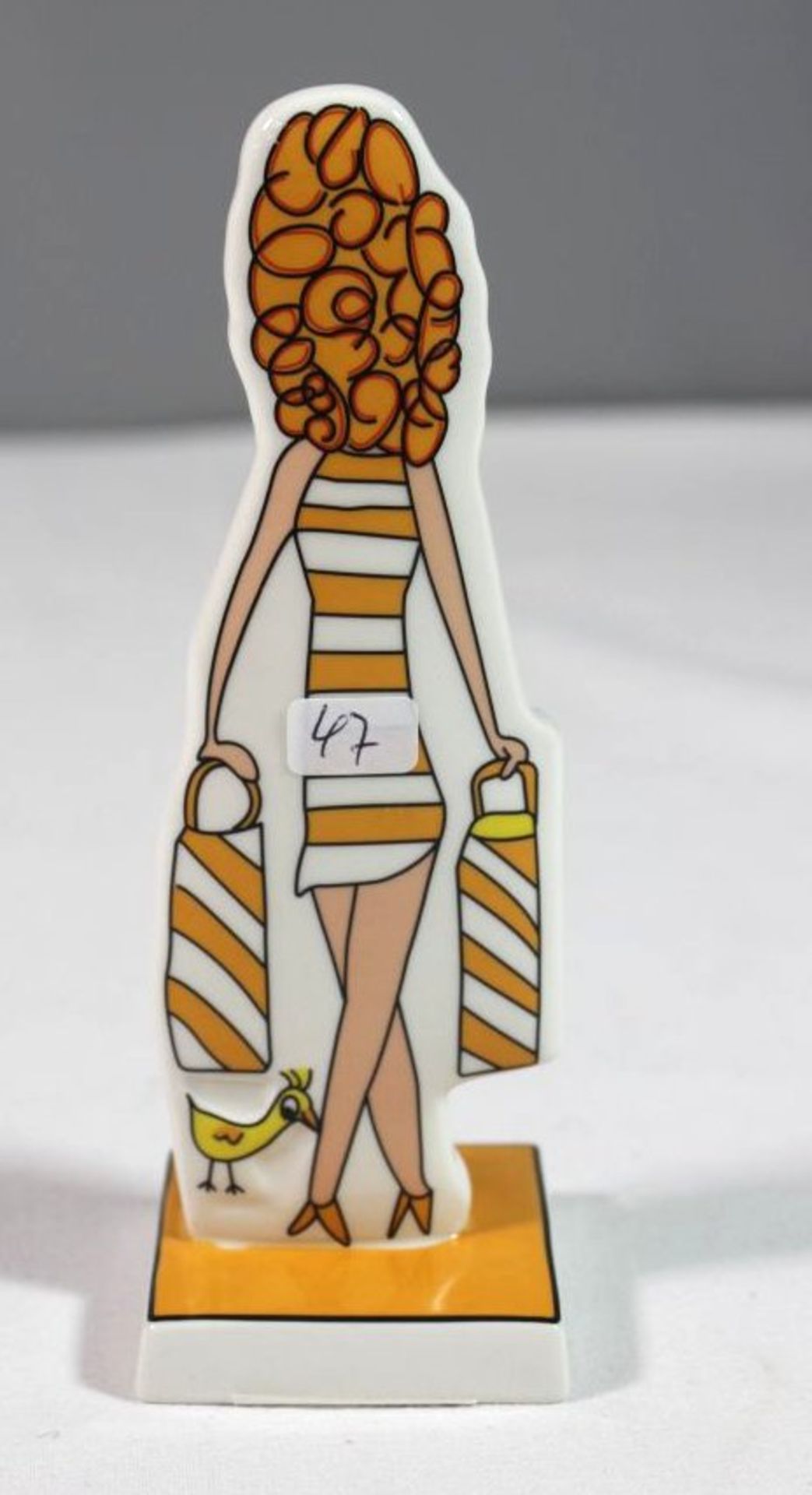 Goebel-Figur "Shopping Girl", Artis Orbis, Entw. James Rizzi, orig. Karton, H-13,5cm. - Bild 3 aus 4