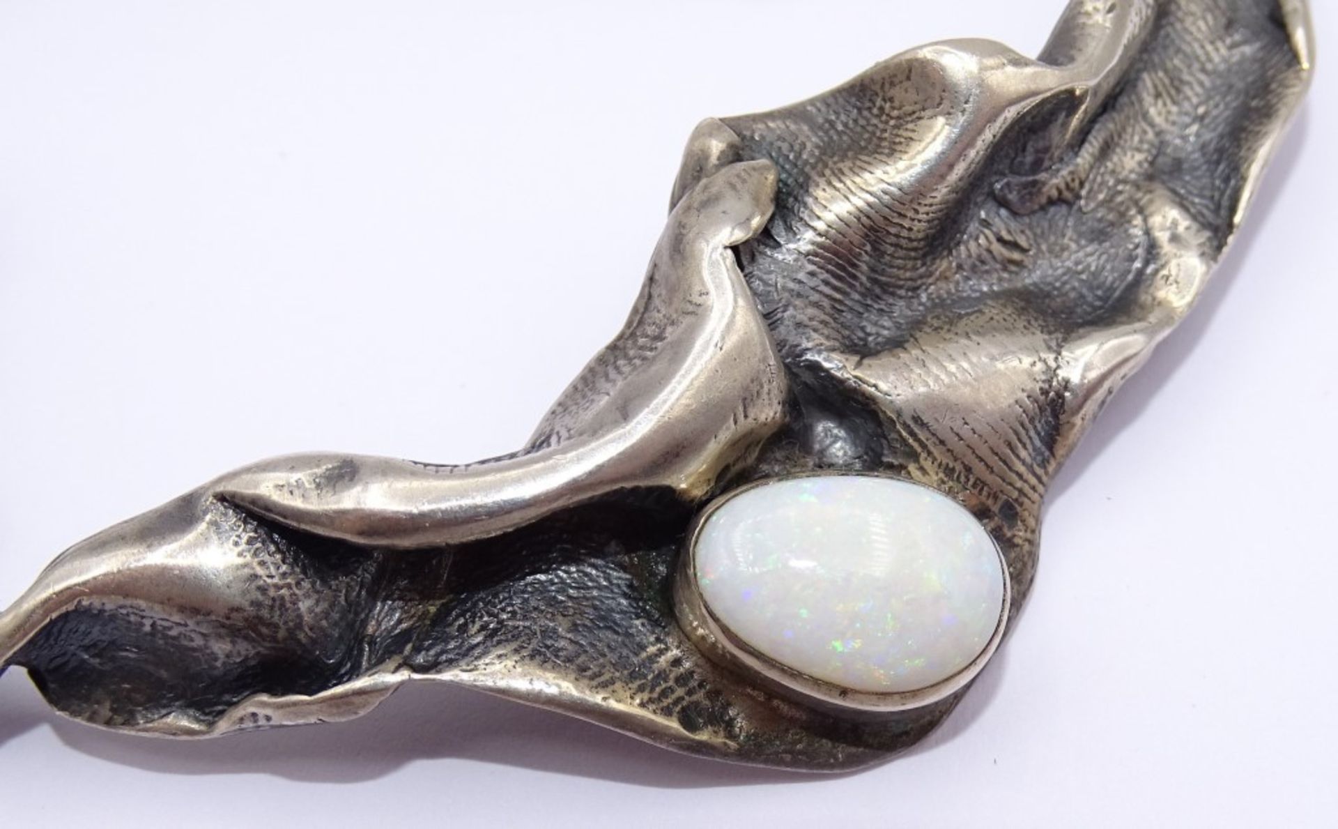 Designer Collier mit Opal, Sterling Silber 925/000,L- 40cm,49gr. - Bild 6 aus 8