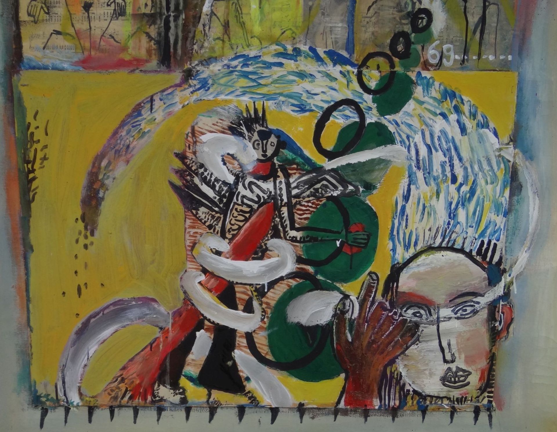 Andrzej CISOWSKI (1962), modern ohne Titel, Öl/Leinen, 120x160 cm, verso signier - Bild 4 aus 7