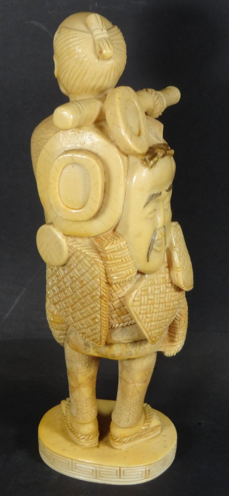 Figur "japanischer Maskenhändler" Kunstmasse?, H-28 c - Bild 5 aus 9