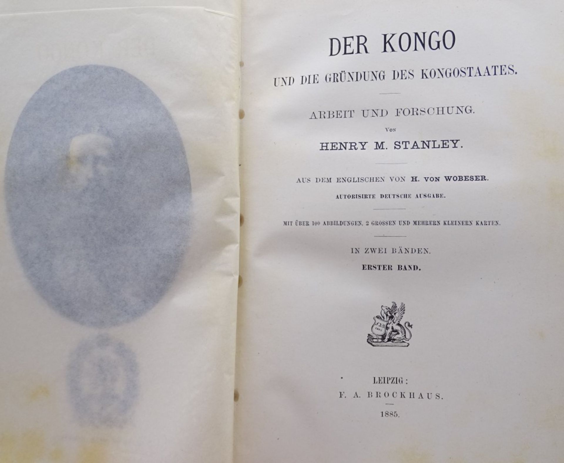 Der Kongo Band I + II,Stanley,Leipzig 1885 - Bild 2 aus 9