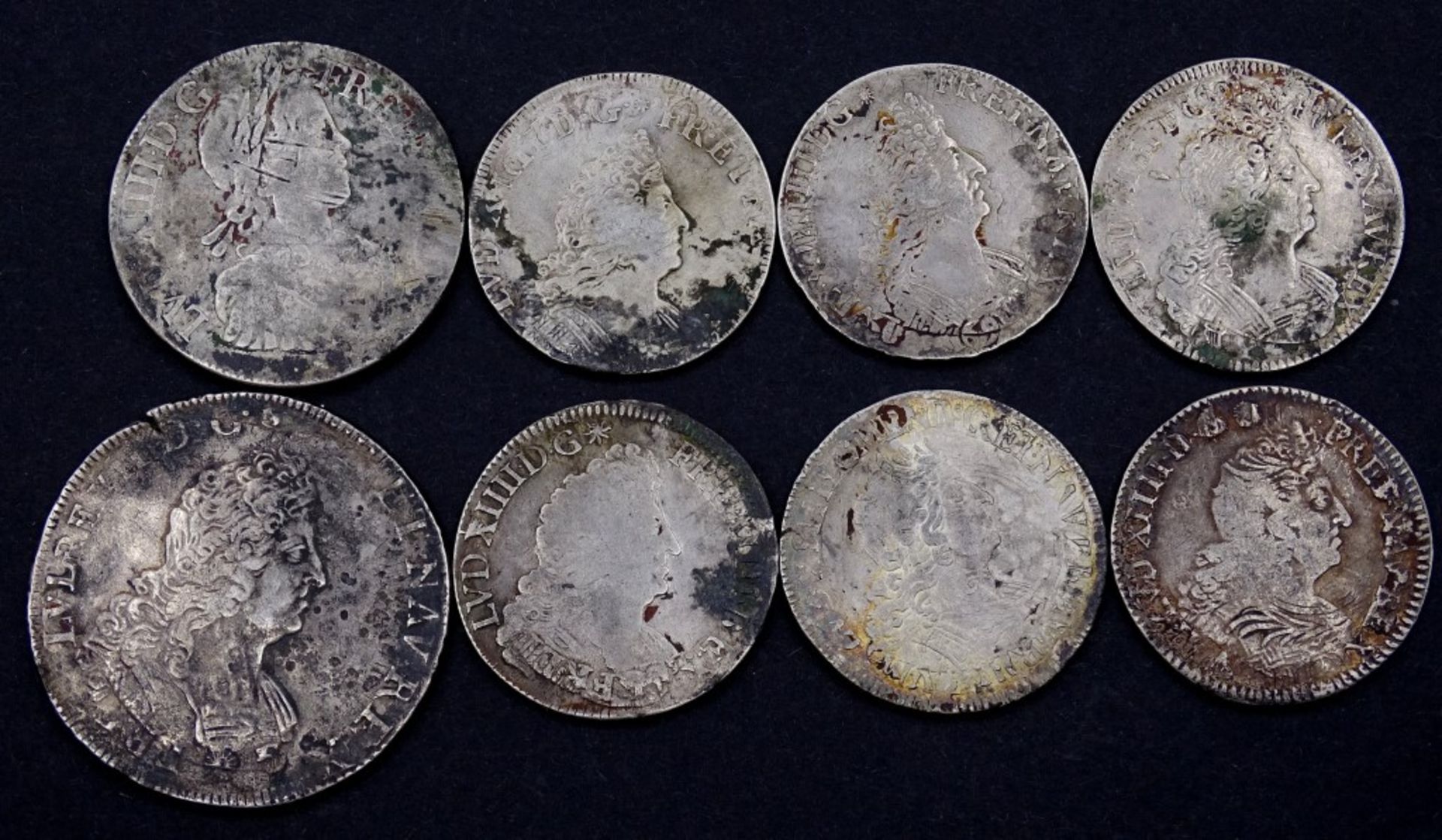 8x antike Silber Münzen, Frankreich?,zus.132,3gr - Image 2 of 2