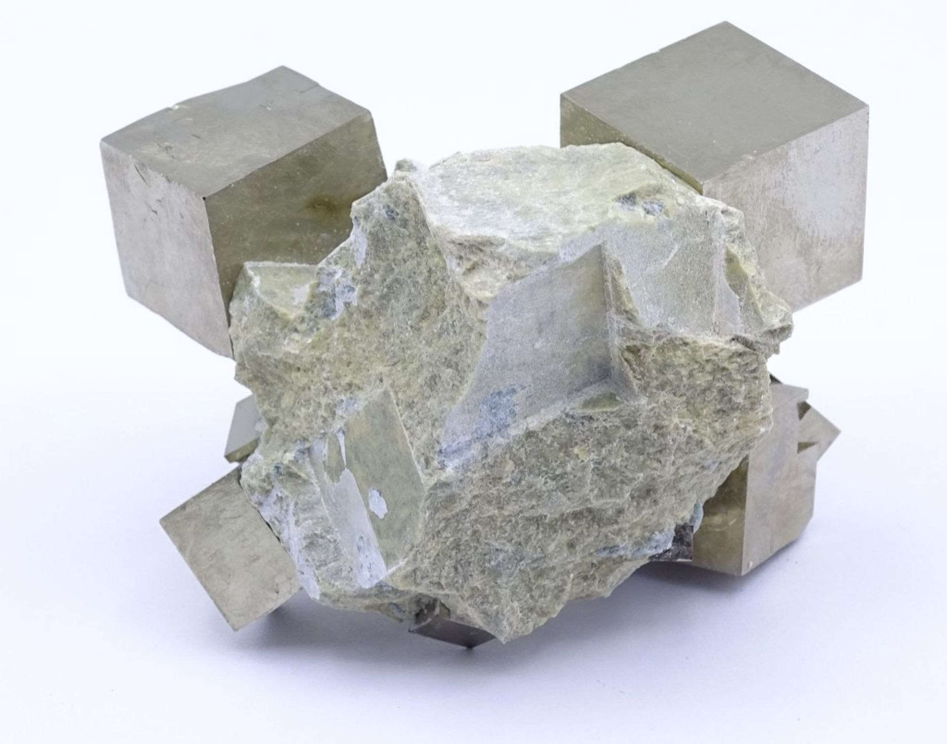Pyrit Würfel in Stein gefasst,H-4,5x6c - Bild 4 aus 4