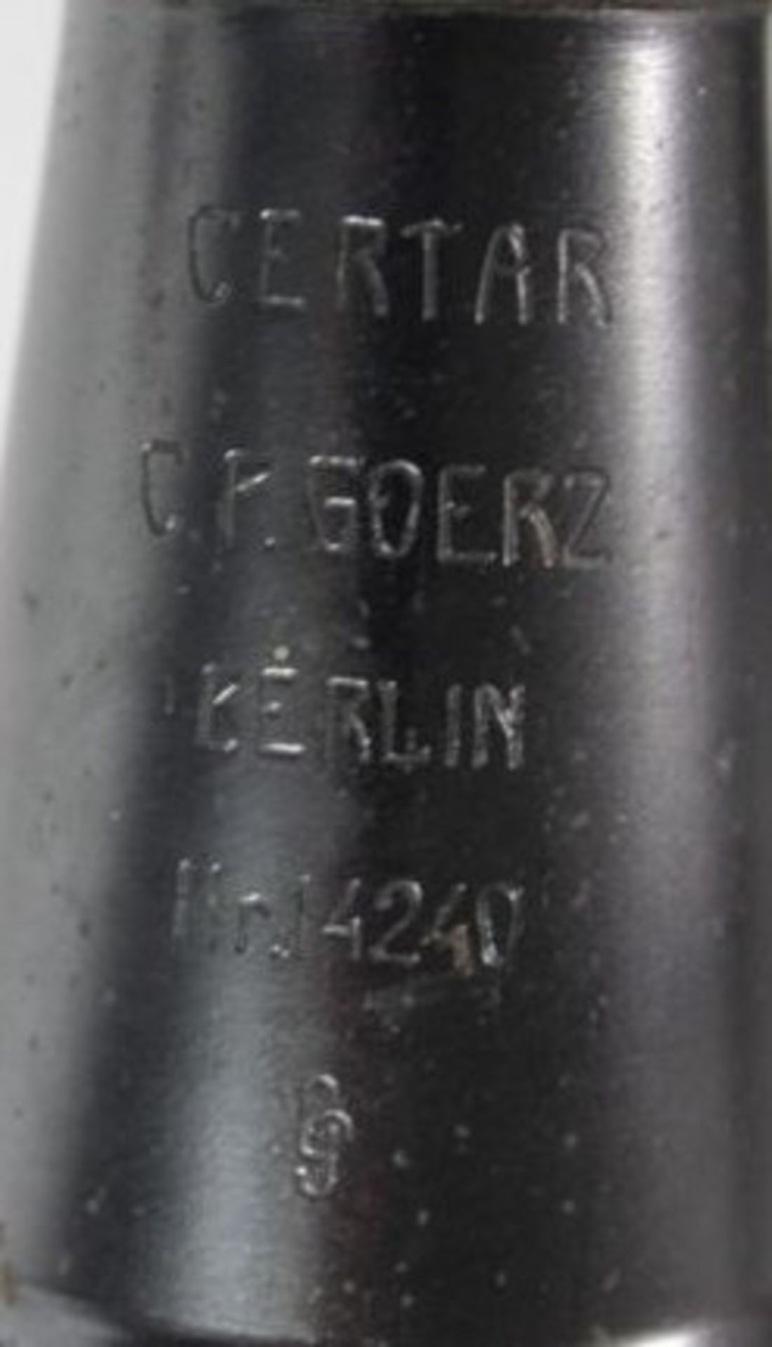 Zilefernrohr, Certar, C.P.Goertz Berlin, Nr. 14240, Optik ok, L-30cm. - Image 2 of 2