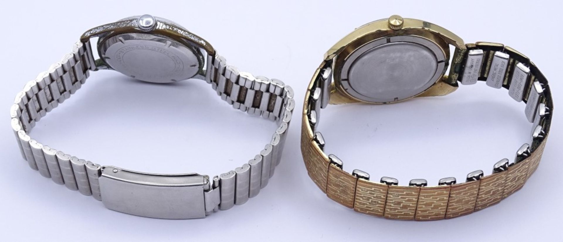 Zwei alte Armbanduhren,"Technor und Poljot",mechanisch,Poljot läuft,Technor steht,Alters-u. - Bild 4 aus 6