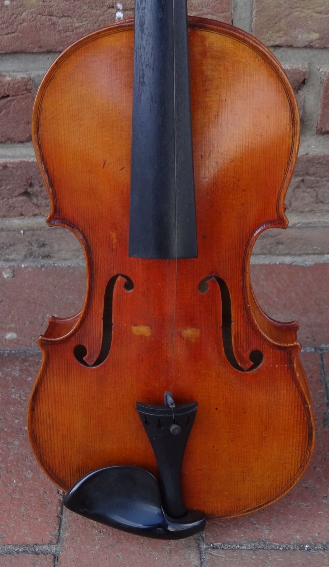 alte Geige mit Bogen in Koffer, gut erhalten, L-60 cm, - Image 3 of 10