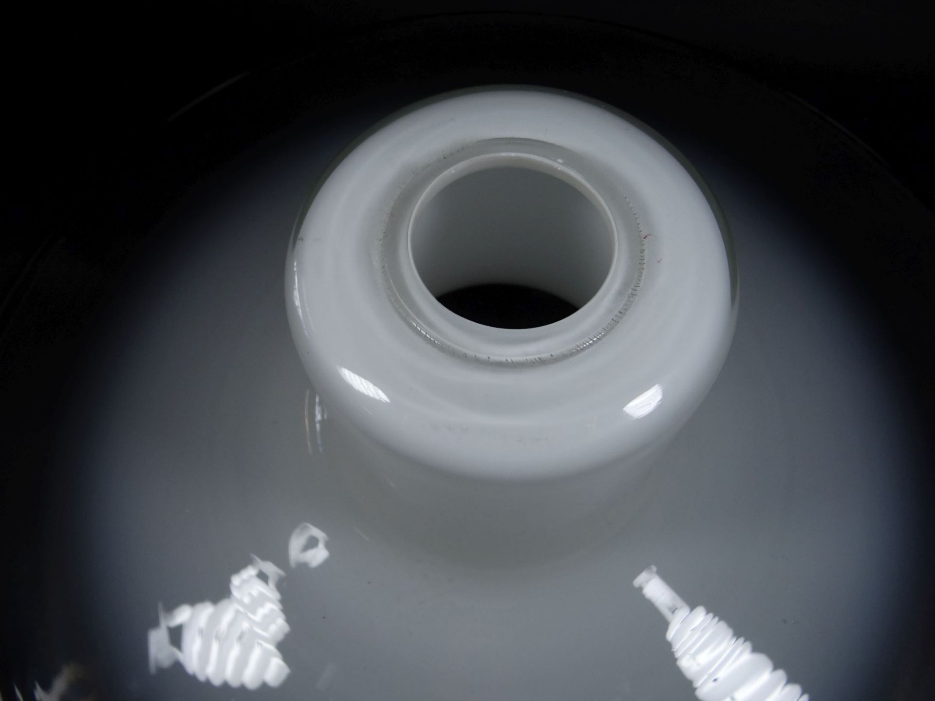 Lampenschirm "Murano Vetri" 48, weiss/klar, D-48 cm - Bild 2 aus 5