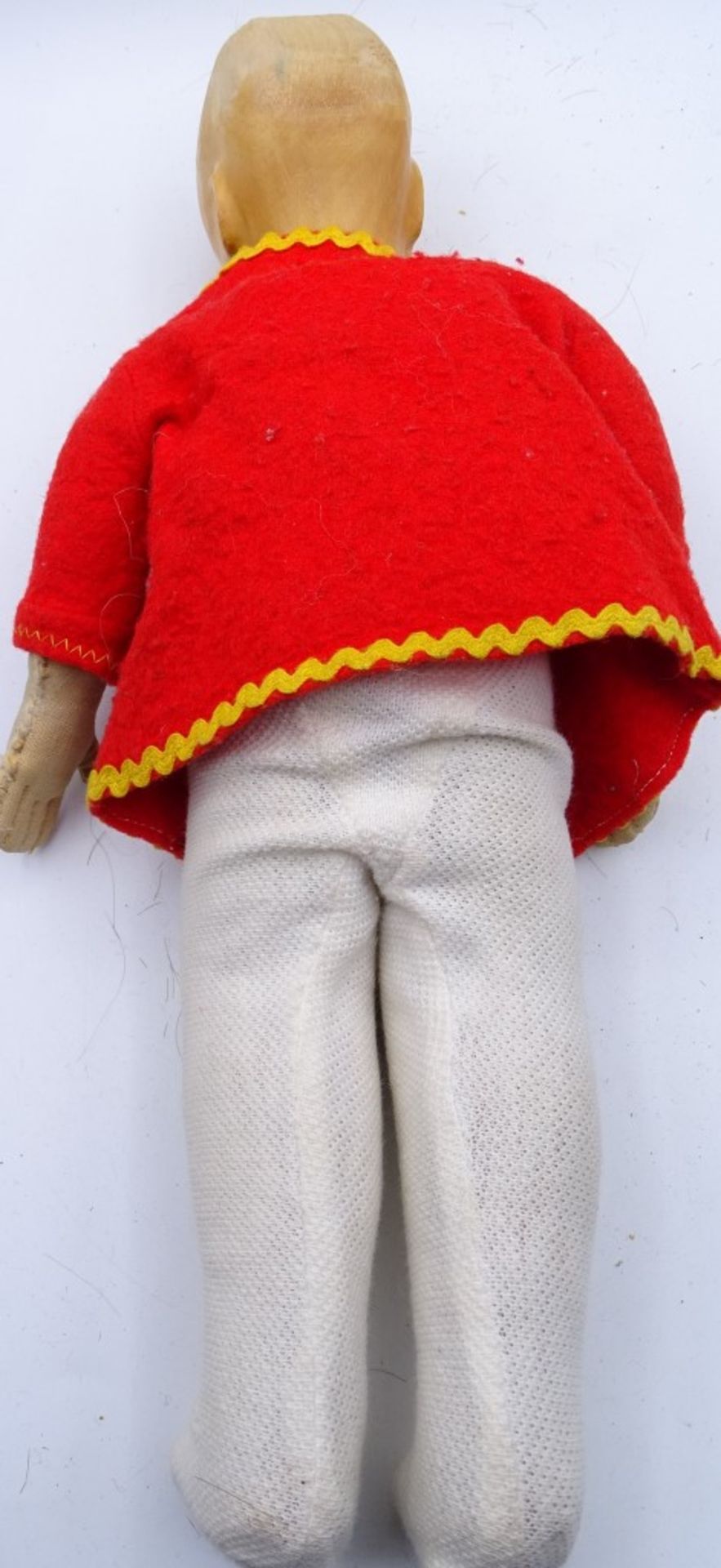 Puppe mit Holzkopf und festem Stoffbalg wie bei K.Kruse Puppen ca. 30 cm - Bild 3 aus 3