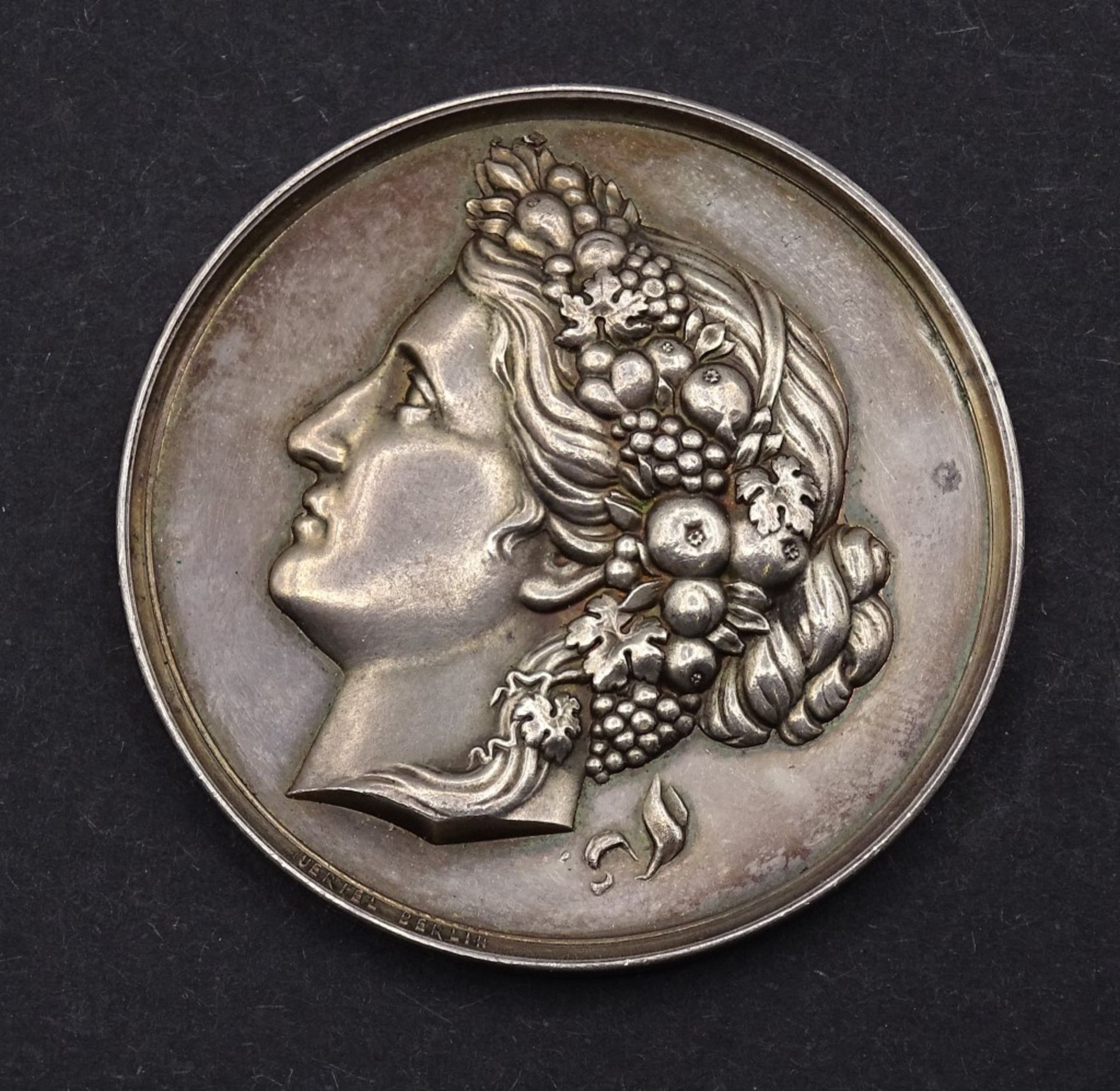 Silber Medaille Landesobst Verein für das Königreich Sachsen,22,7g