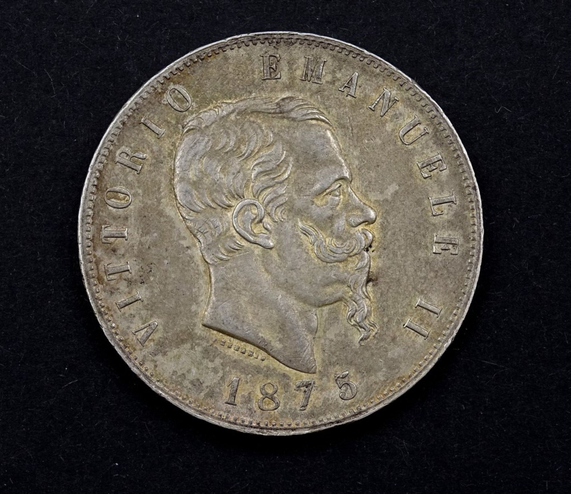 5 Lire 1875 Italien,Silber, 25gr.