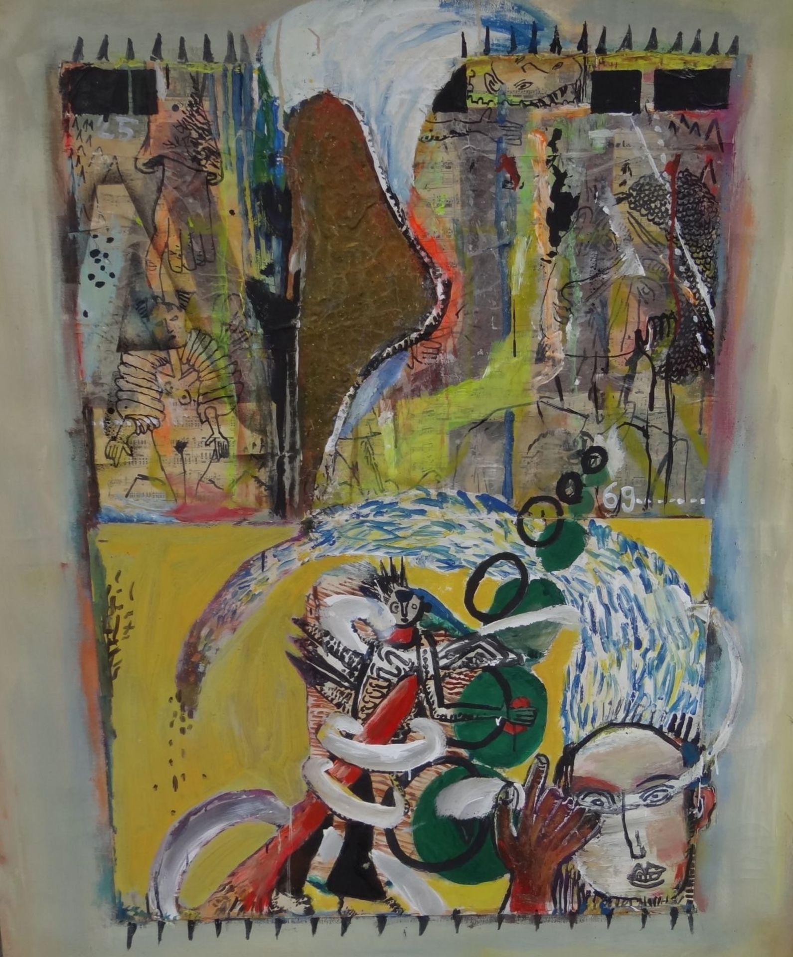 Andrzej CISOWSKI (1962), modern ohne Titel, Öl/Leinen, 120x160 cm, verso signier
