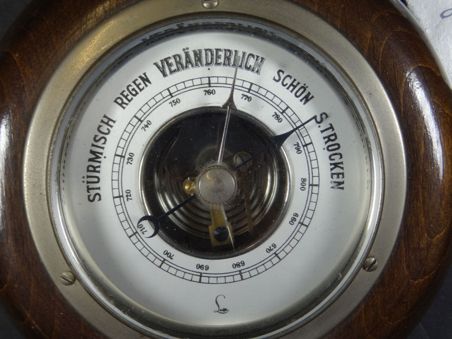 kl. Wandbarometer "Lufft" neuwertig, D-12 cm - Image 2 of 4