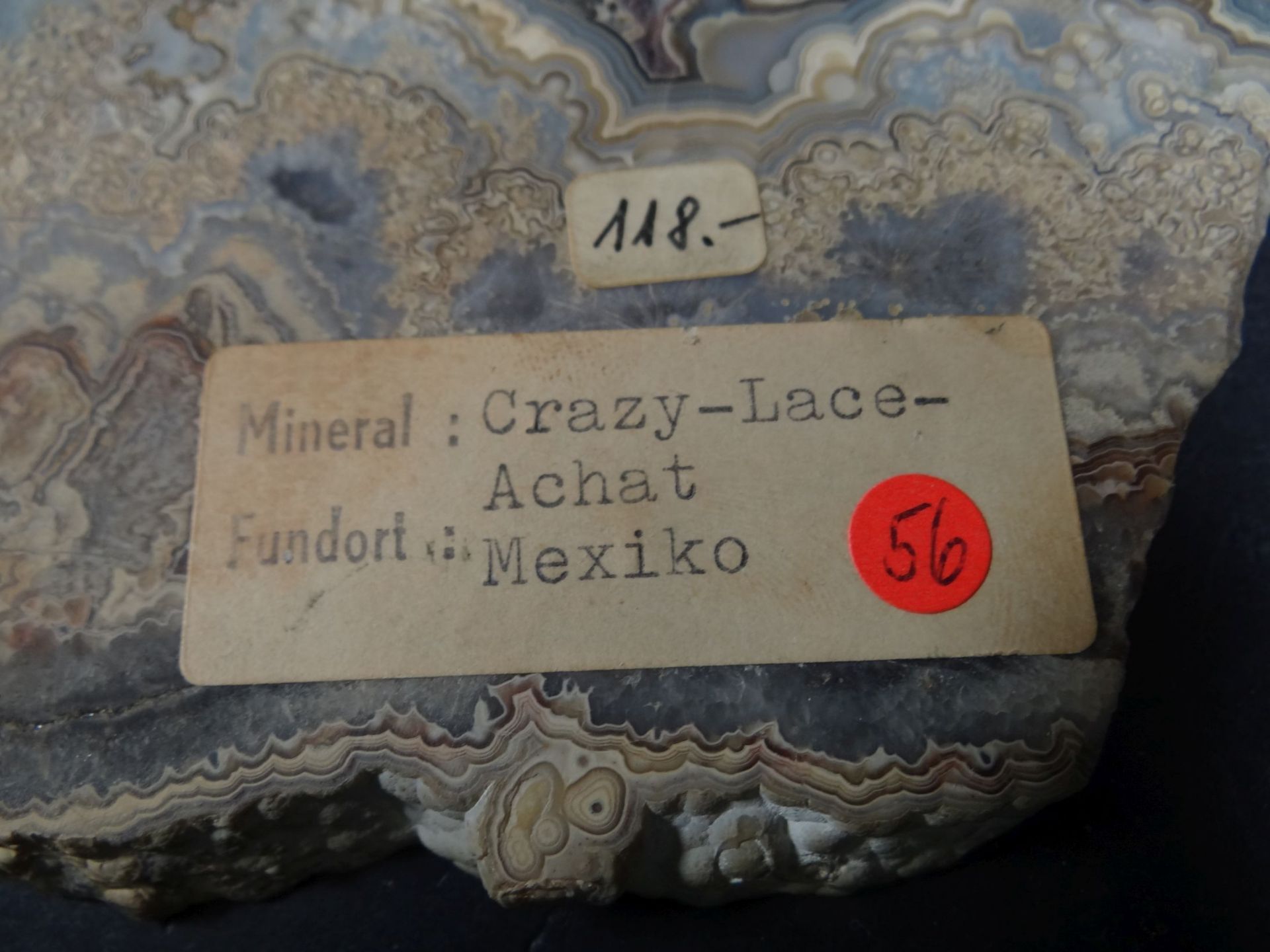 polierte Achat-Platte, Fundort Mexico, 18x15 cm - Bild 4 aus 4
