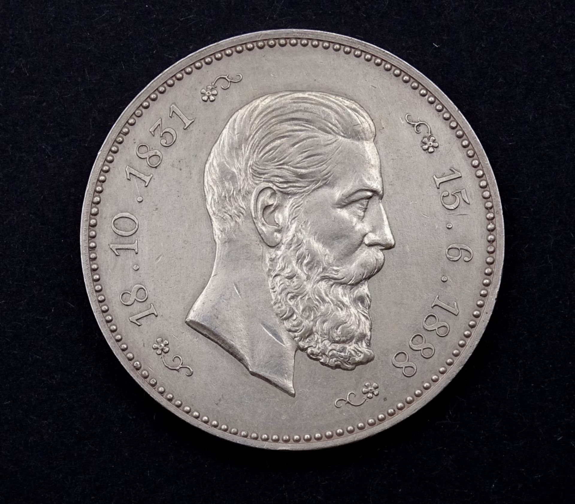 Medaille Silber 1888 , 36,3gr. - Bild 2 aus 2