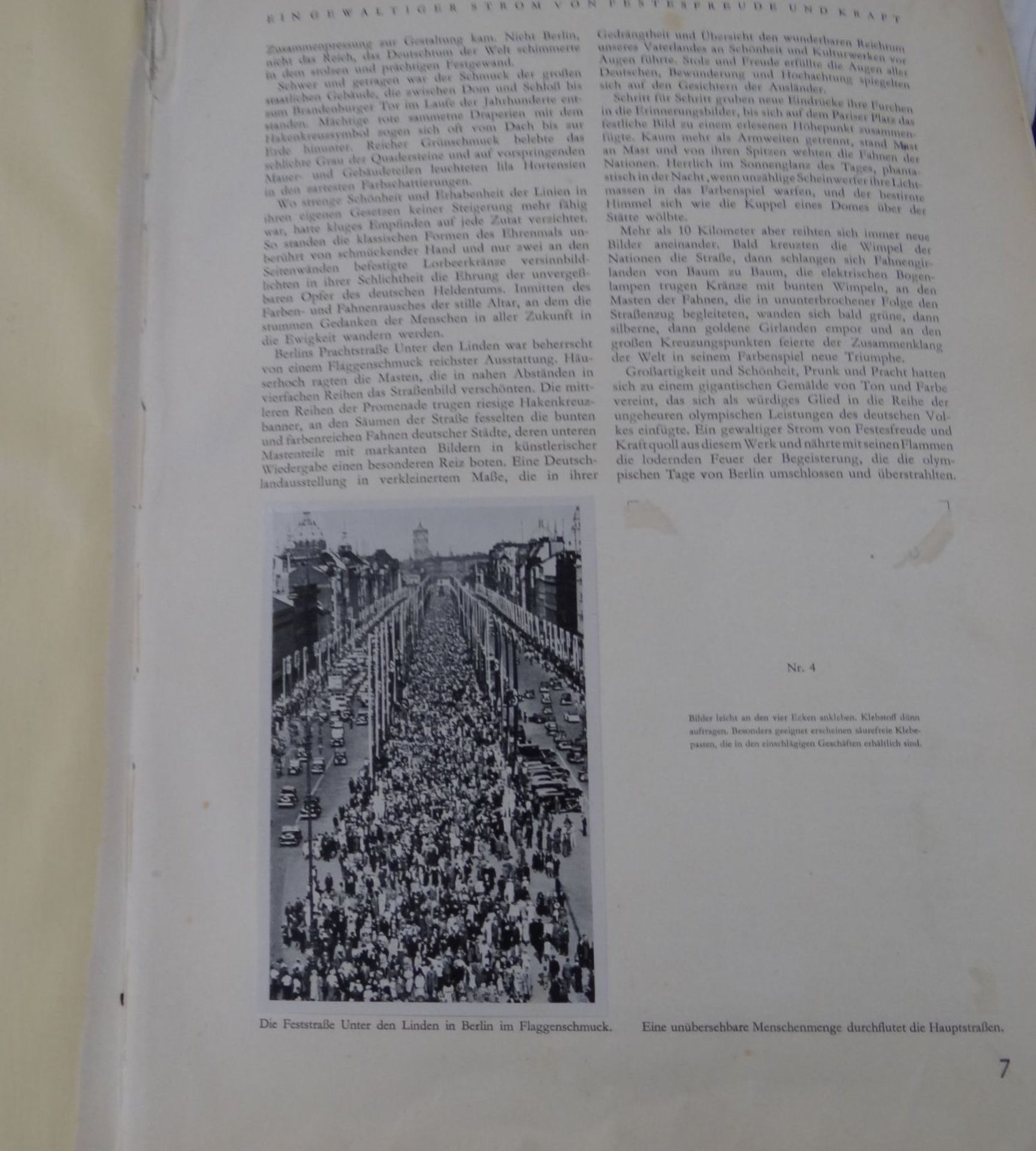 Sammelalbum "Olympia 1936", 2 Bände, ersten Seiten fehlen, Bilder nur ca. 95% vorhande - Bild 2 aus 6