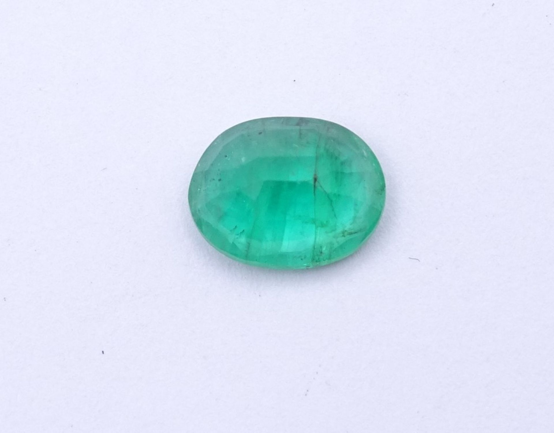 Smaragd von ca. 1,8ct., oval facc."""" - Image 5 of 5