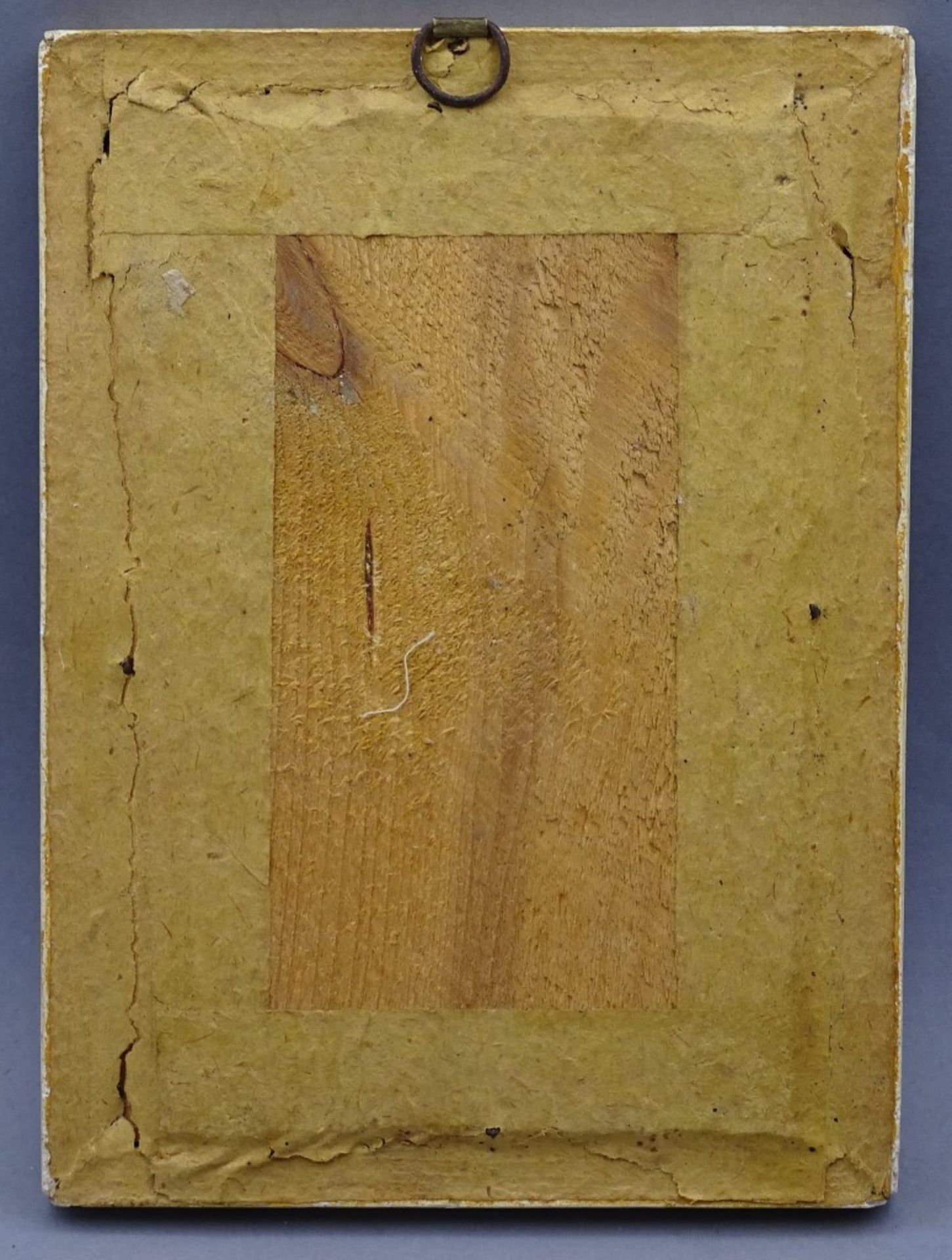 kl.russ. Ikone um 1800,wohl Silber Montur,17x13cm - Image 4 of 4