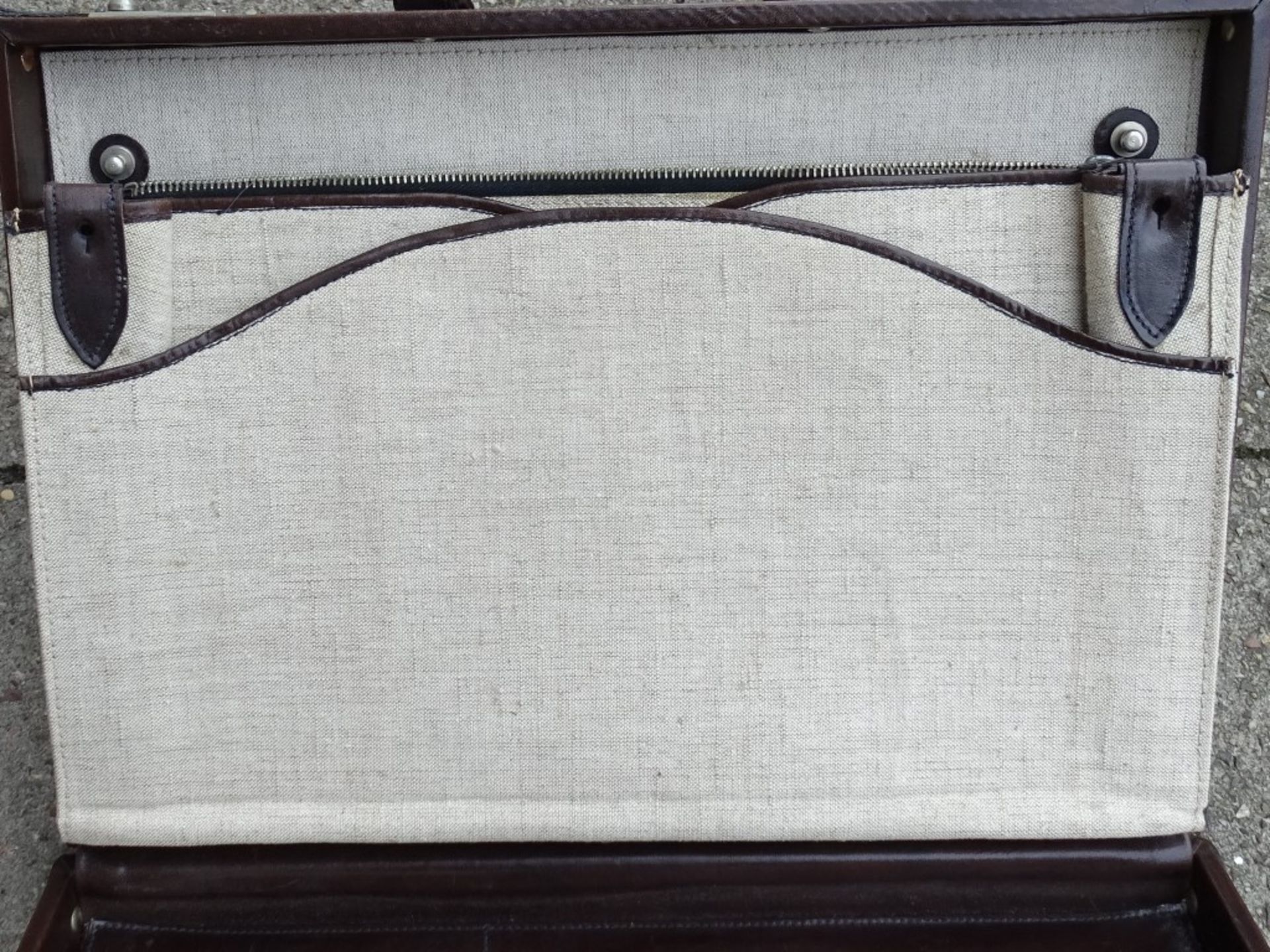 braune "Aigner" Aktentasche, 30x41cm,Alters-u. Gebrauchsspuren - Bild 6 aus 8