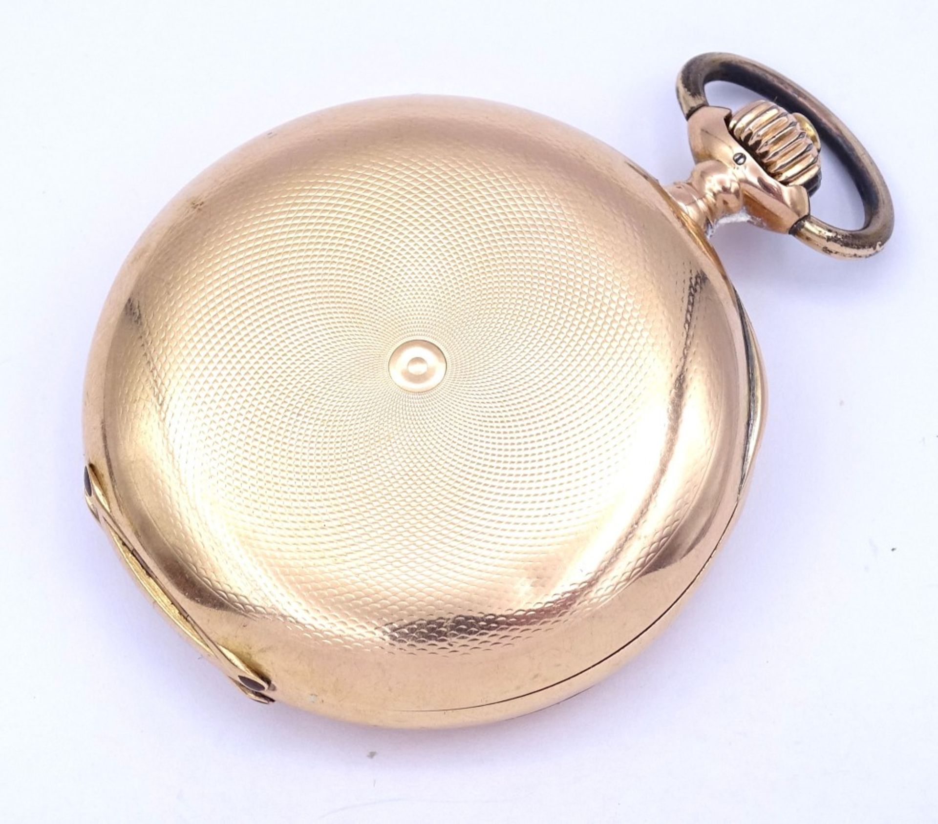 Goldene Herren Savonette Taschenuhr "Longines",3-Deckel Gold 0.585,mechanisch (Handaufzug),Werk - Bild 10 aus 10