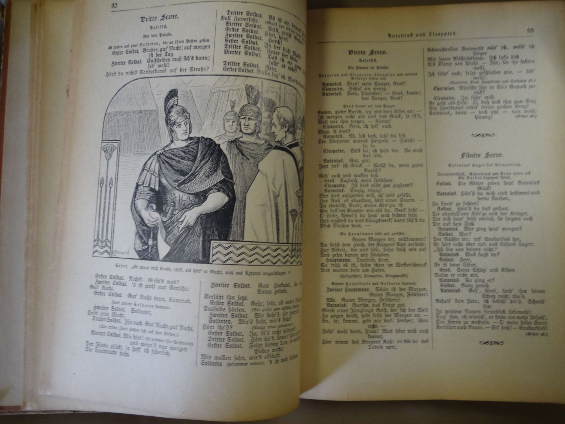 Shakespeares Werke in 2 Bänden, 1900, Alters-u. Gebrauchsspure - Image 4 of 6