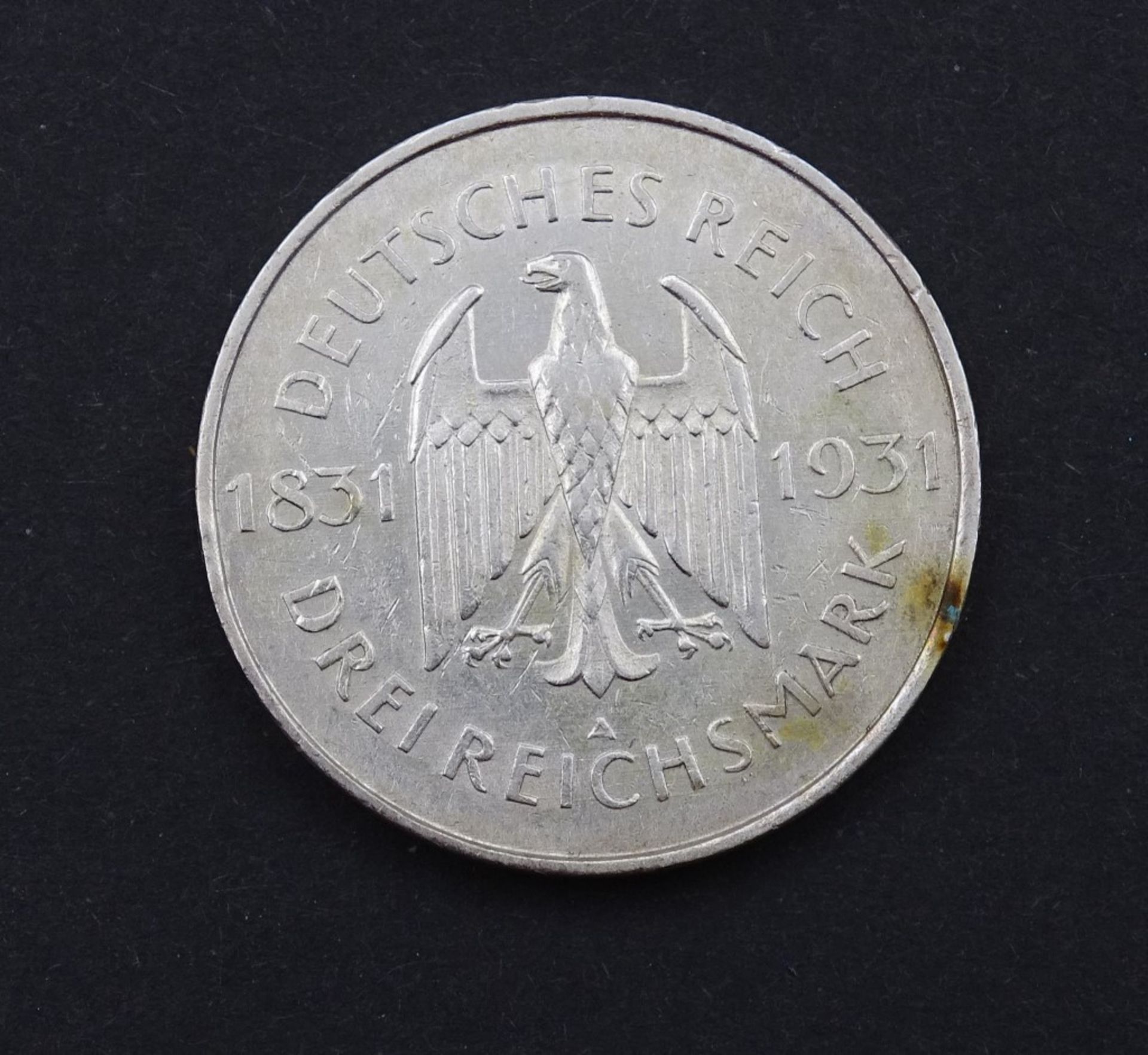 Drei Reichsmark 1931 A Freiherr von Stein"""" - Bild 2 aus 2
