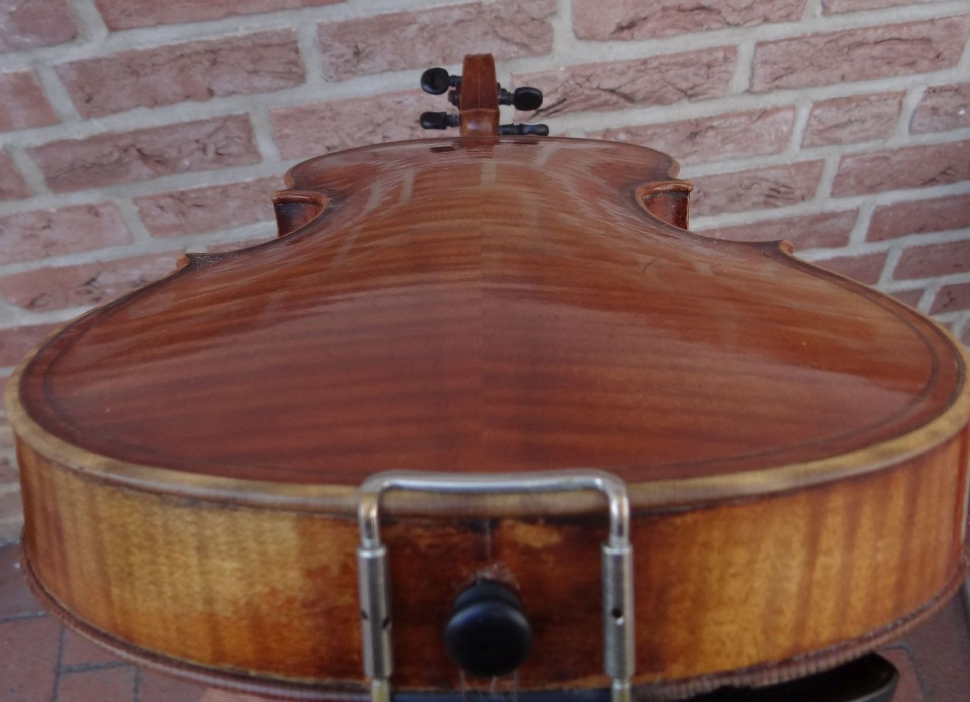 alte Geige im Koffer, innen Etikett "Ciovan Paolo Meggine", 19/20 Jhd?, L-62 cm, gut erhalten - Bild 8 aus 10