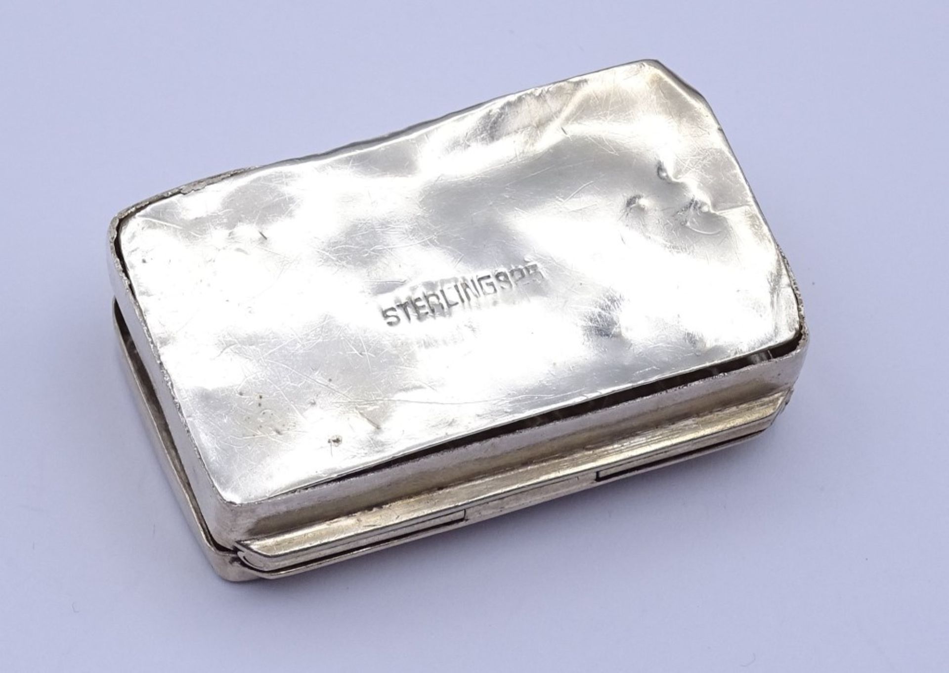 Pillendose,Siam,Sterling Silber 925/000,Boden lose,49x27mm, 19,7gr."""" - Bild 4 aus 4