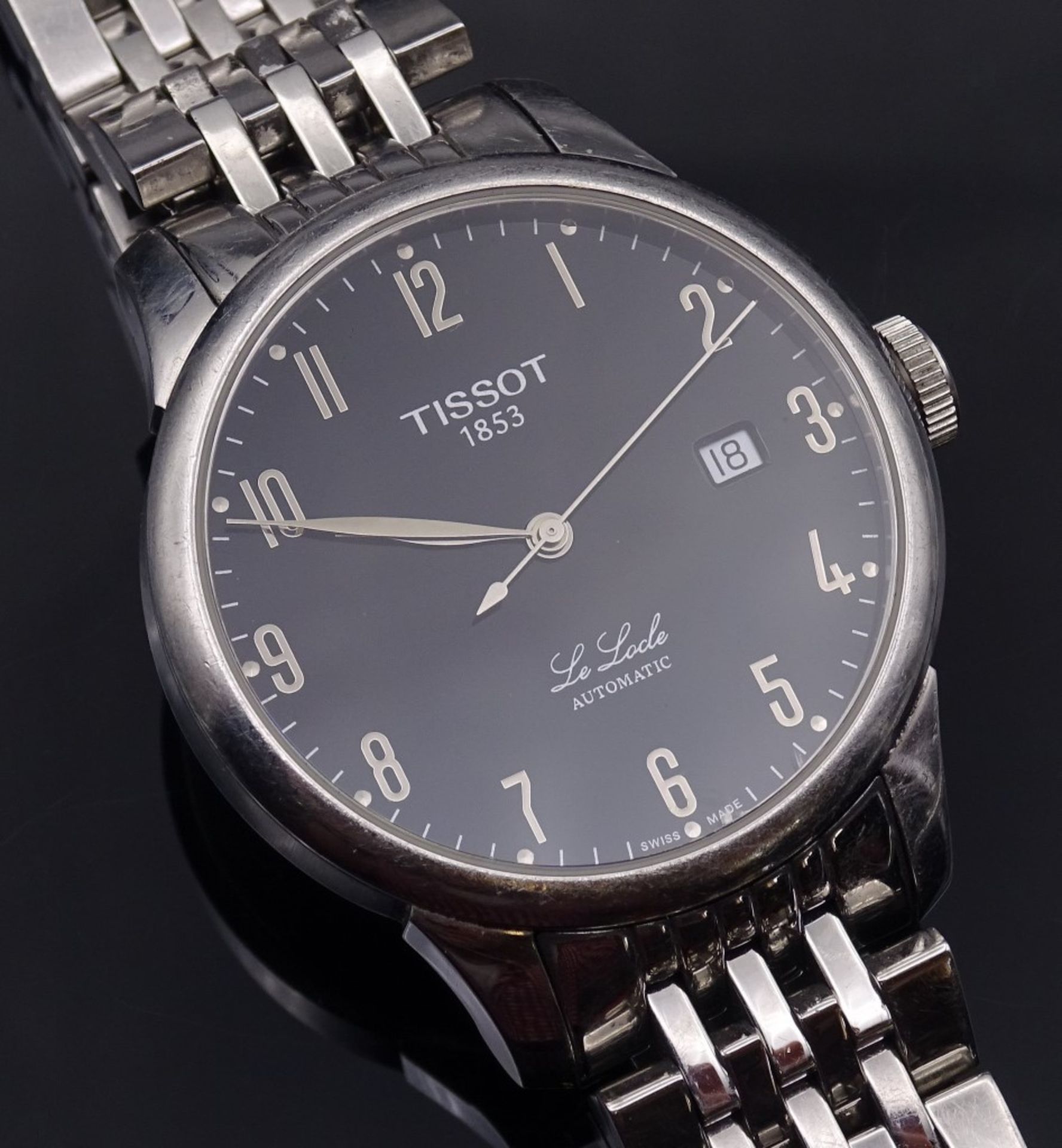 HAU "Tissot Le Locle",automatic,Stahl,d-39mm,Werk steht - Bild 2 aus 4