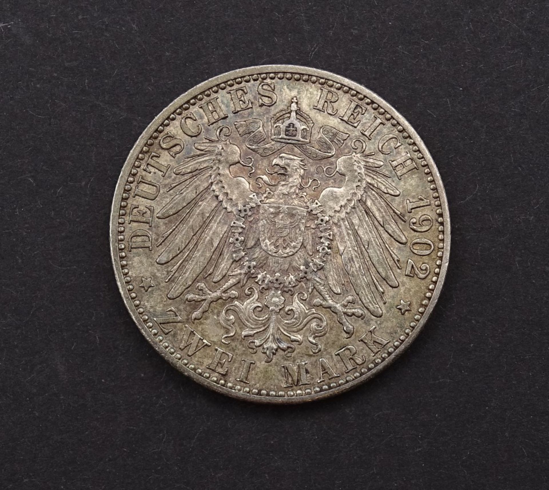 Zwei Mark 1902 Großherzog von Baden"""" - Bild 2 aus 2